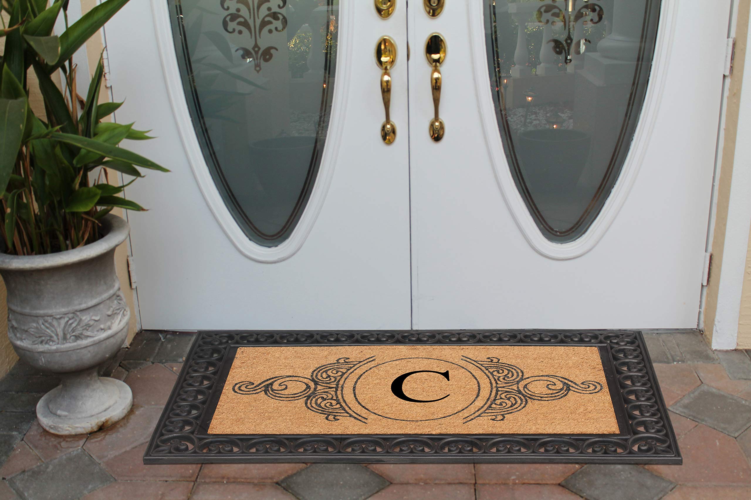 Premium Natural Coir Monogrammed Door Mat - 30