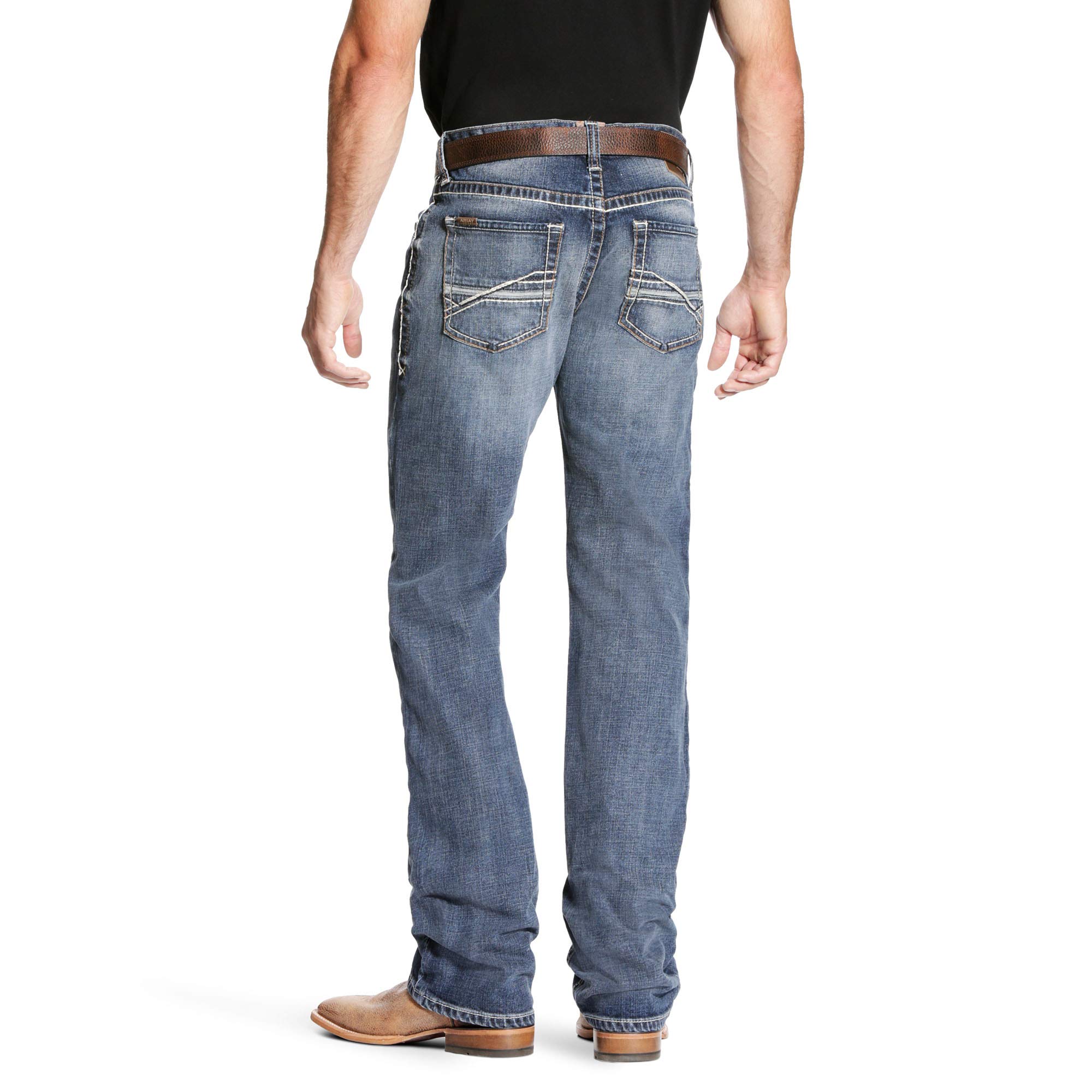 Ariat Men's M4 Low Rise Boot Cut Jeans - Durable Western Denim Pants for Cowboy Work & Casual Wear | Perfect for Ranch, Riding & Everyday Use