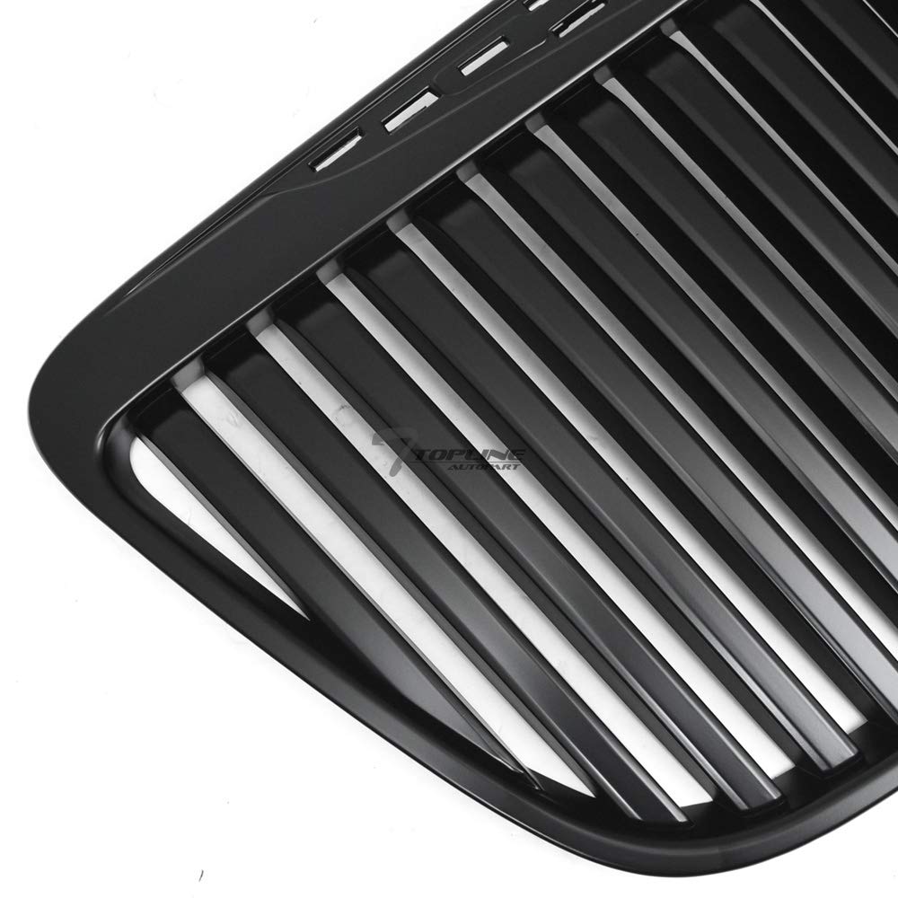 2011-2014 Chrysler 300 & 300C Matte Black Vertical Front Bumper Grill Grille Replacement | Perfect for Car Customization & Front End Protection