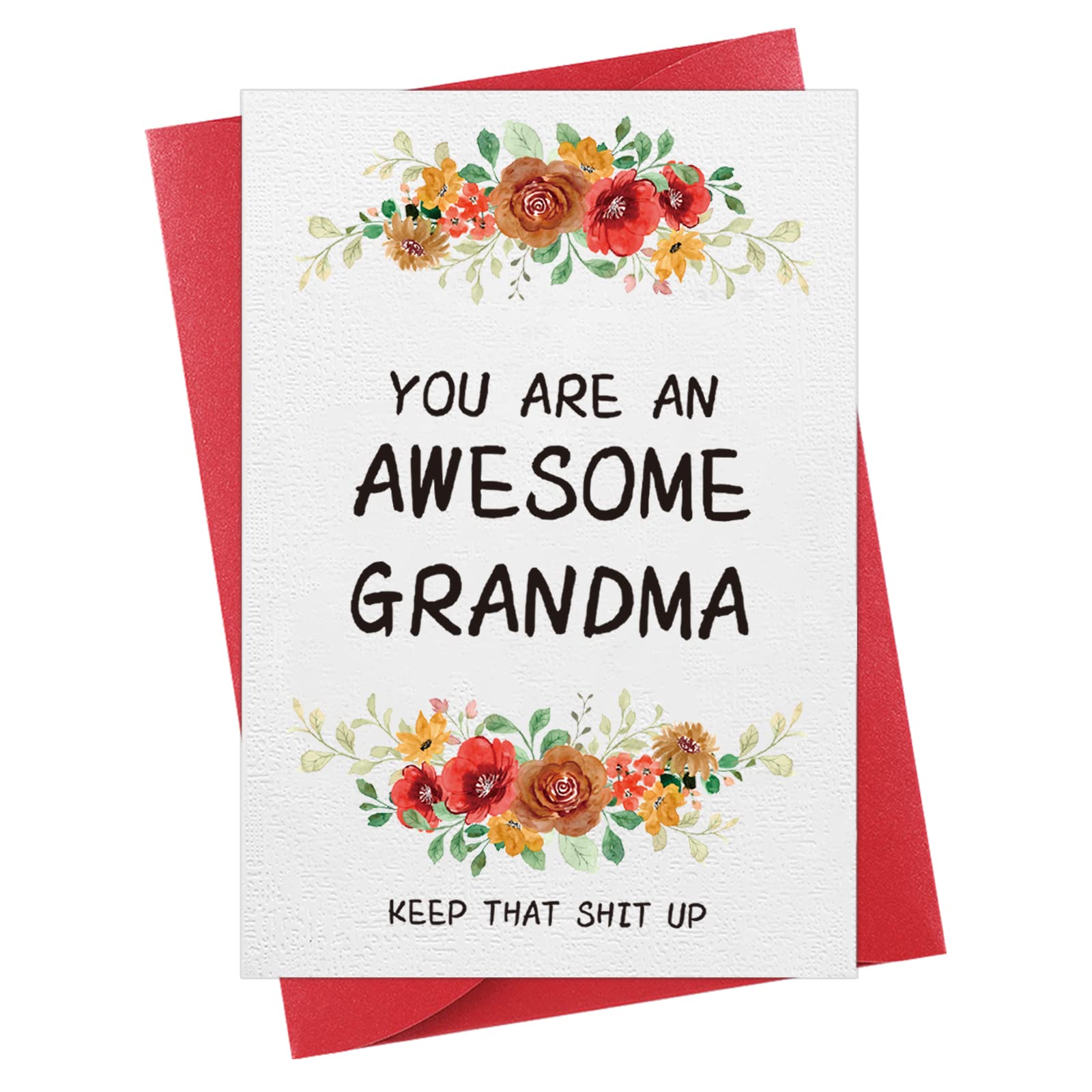 Funny Mother's Day Card for Grandma - Heartwarming Grandmother Nana Gift from Grandchildren | Perfect for Mother's Day, Christmas & Birthday Celebrations | Express Love & Appreciation with This Sentimental Greeting Card