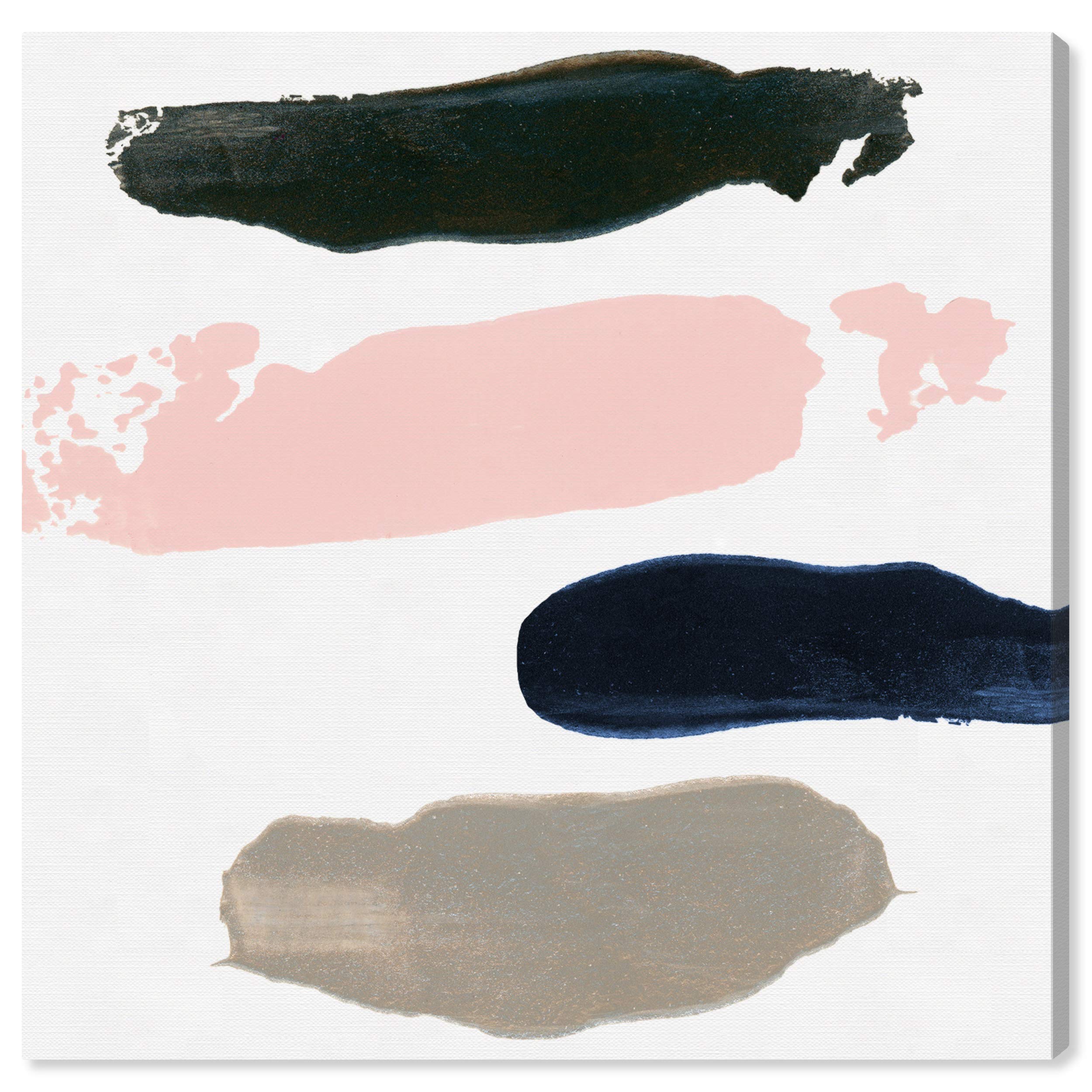 Abstract Wall Art Canvas Prints by Oliver Gal Artist Co. - Pink & Black Modern Home Decor, 24x24 Inches - Perfect for Living Room, Bedroom & Office Wall Decoration