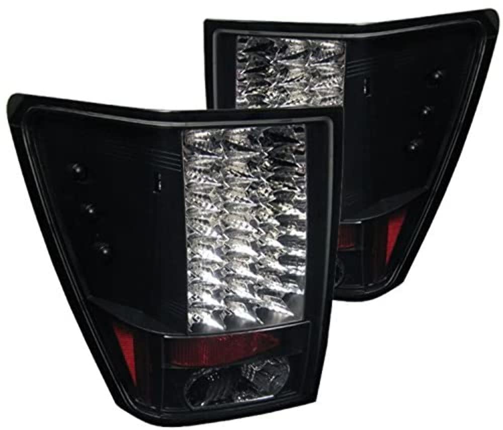 Spyder Auto 5005526 LED Tail Lights - Black/Clear Smoke Lens - Compatible with Select Car Models - Enhance Visibility & Style for Night Driving & Custom Builds