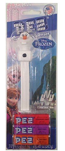 PEZ Candy Dispenser - Disney Frozen Olaf Collectible Toy with Candy Refills | Perfect for Kids' Parties, Movie Nights & Gift Giving