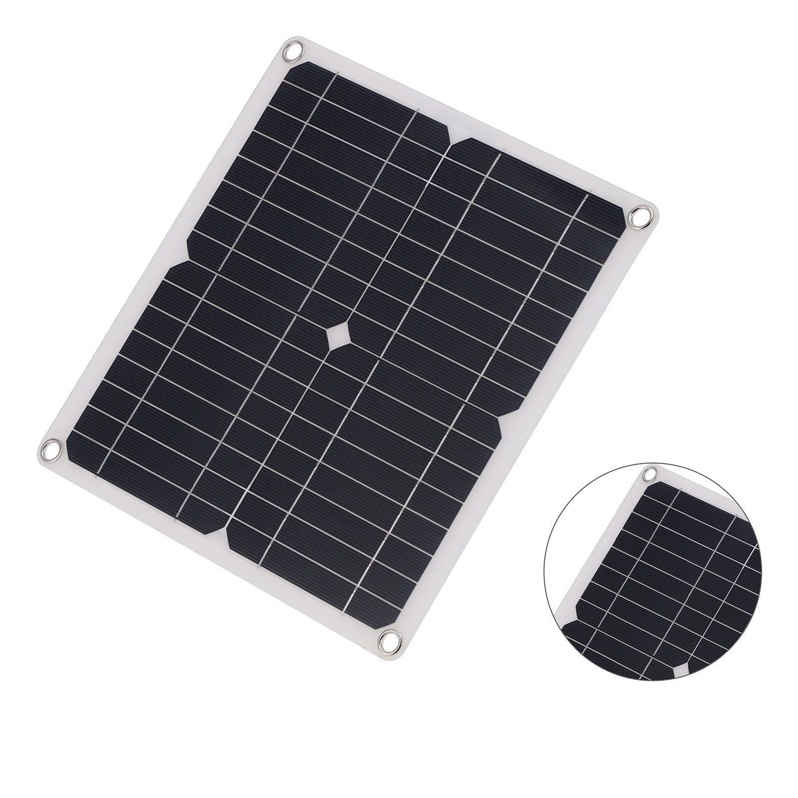 15W 18V Solar Panel Charger - IP65 Waterproof Solar Cell Board for Cars, Boats, RV & Outdoor Power Supply | Perfect for Camping, Marine & Emergency Charging