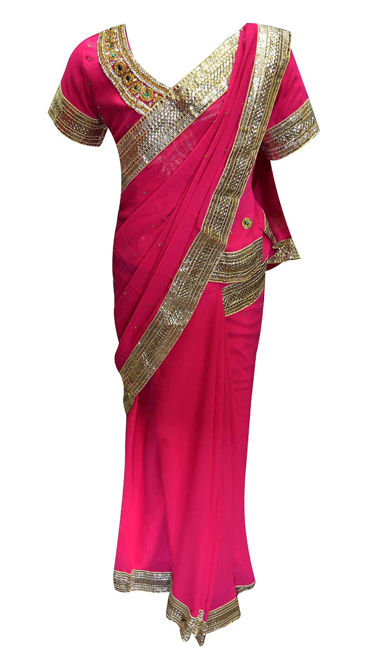 Girls Lehenga Saree for Kids | Bollywood Theme Children's Outfit | Ages 12-14 | Perfect for Festivals, Weddings & Cultural Events