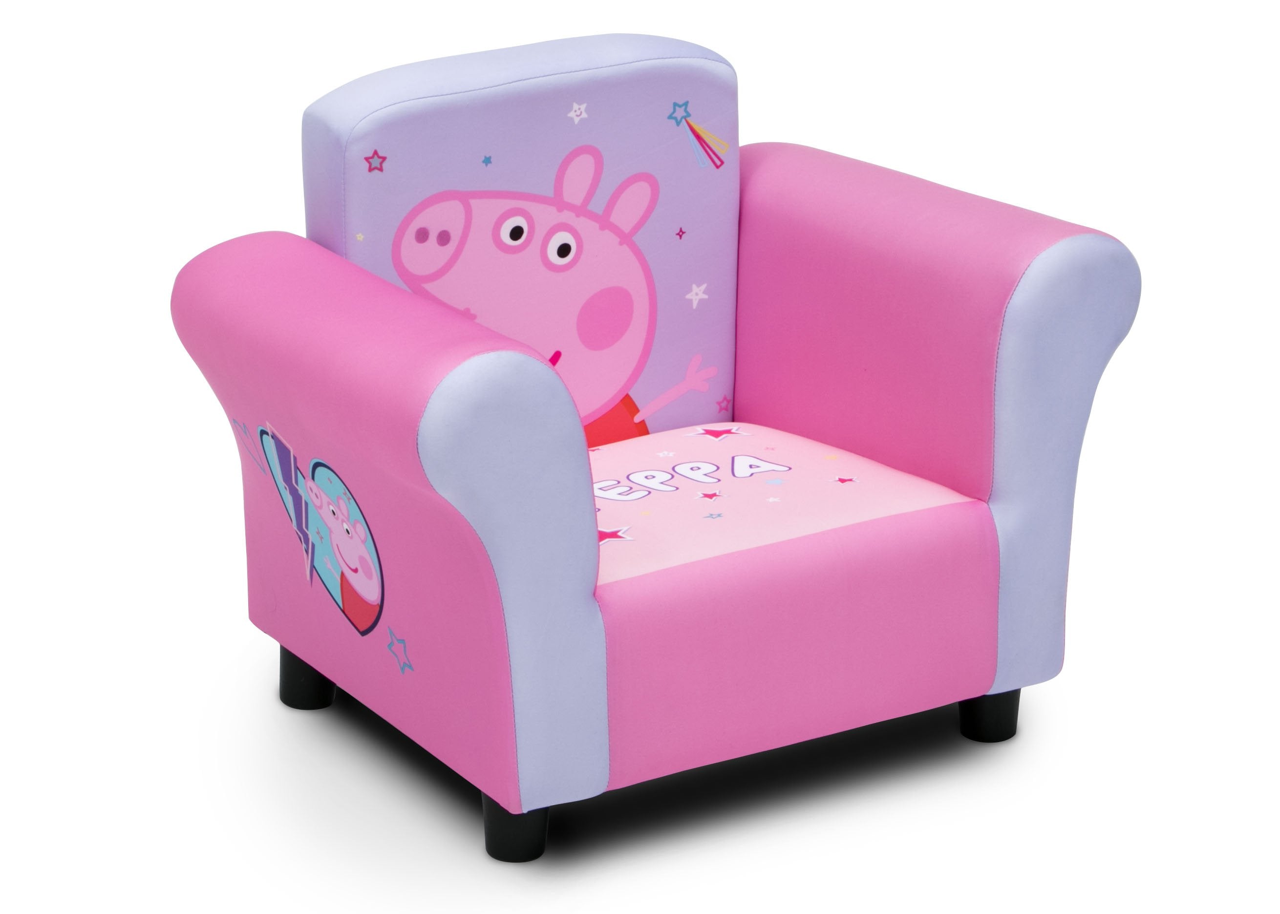 Peppa Pig Kids Armchair - Soft Upholstered Children's Chair with Cute Cartoon Design for Bedroom, Playroom & Nursery - Perfect Gift for Toddlers & Preschoolers