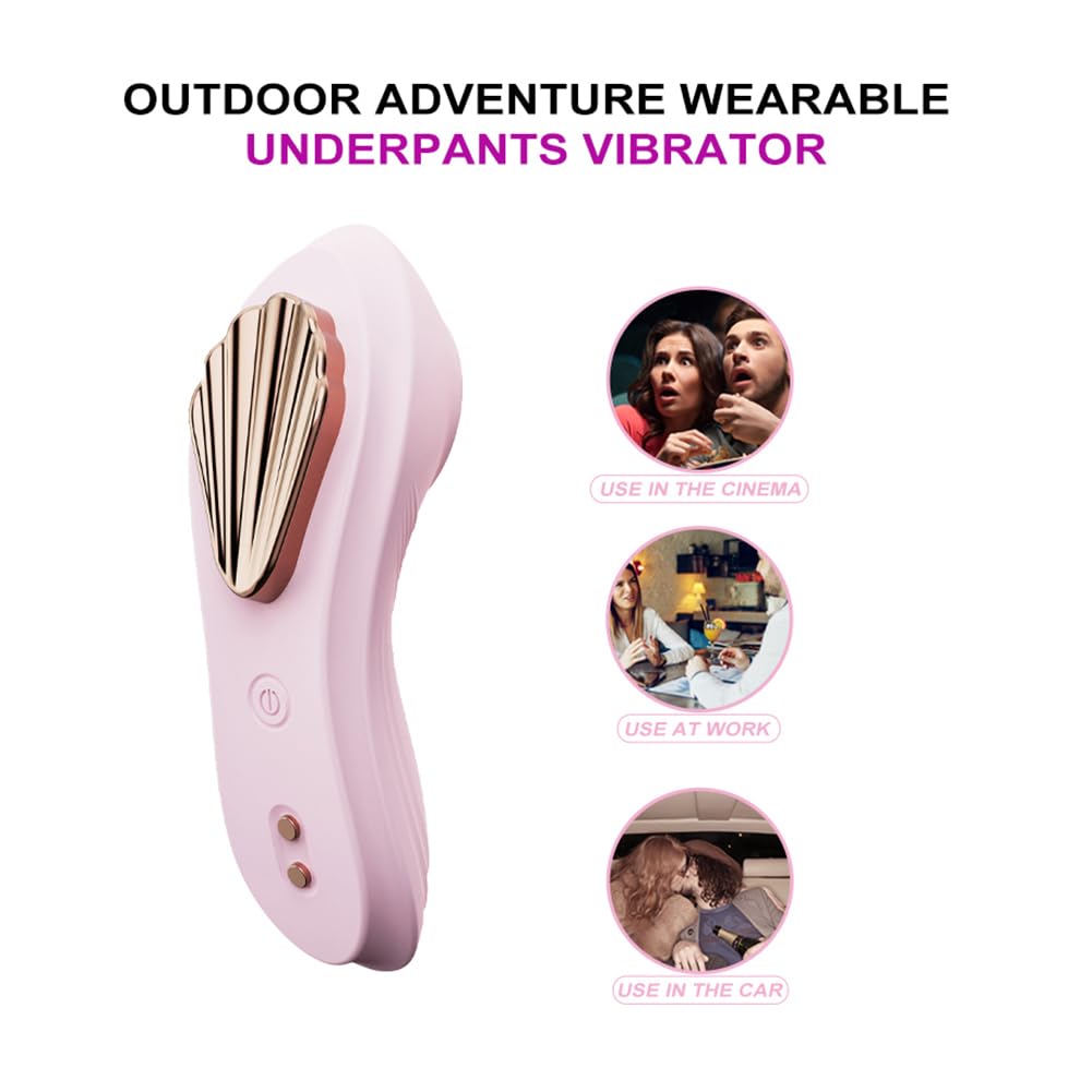 Wireless APP Controlled Double Motor Mini Panty Vibrator for Women - Clit Stimulator & G-Spot Massager, Rechargeable Magnetic Vibrating Sex Toy for Couples Play & Solo Pleasure