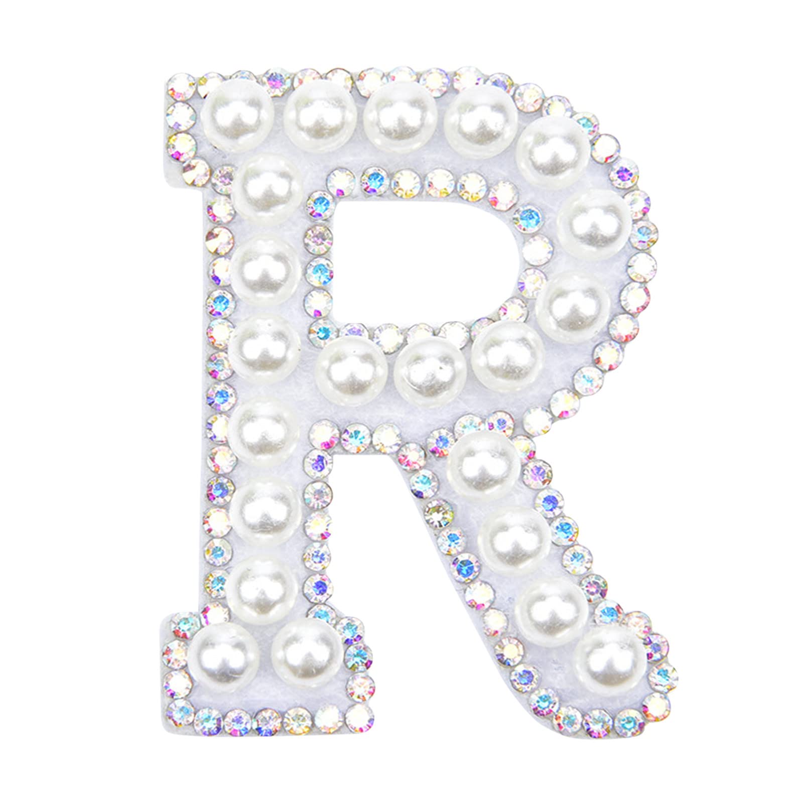 Glitter Cobble Sew Craft Letters - DIY Rhinestone Applique for Baby Photography Props