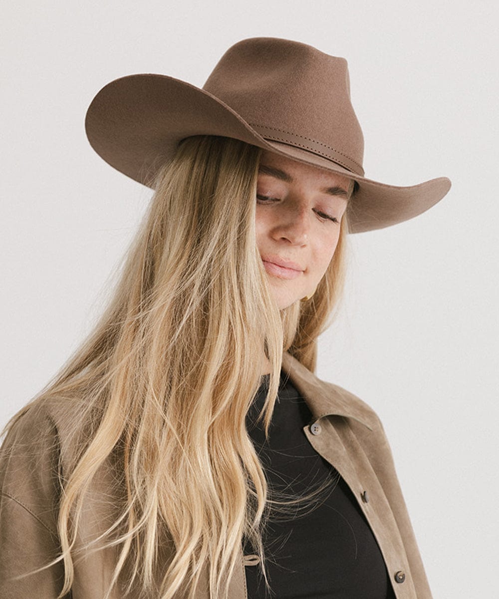Dean Rancher Cowboy Hat for Men - Genuine Leather Western Cowboy Hat with Adjustable Chin Strap - Perfect for Rodeo, Horse Riding, and Outdoor Adventures