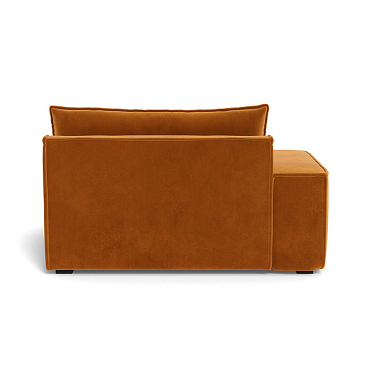 Daphne Velvet Left Arm Modular Sofa - 1 Seater Modern Living Room Furniture for Small Spaces, Apartments & Cozy Home Decor