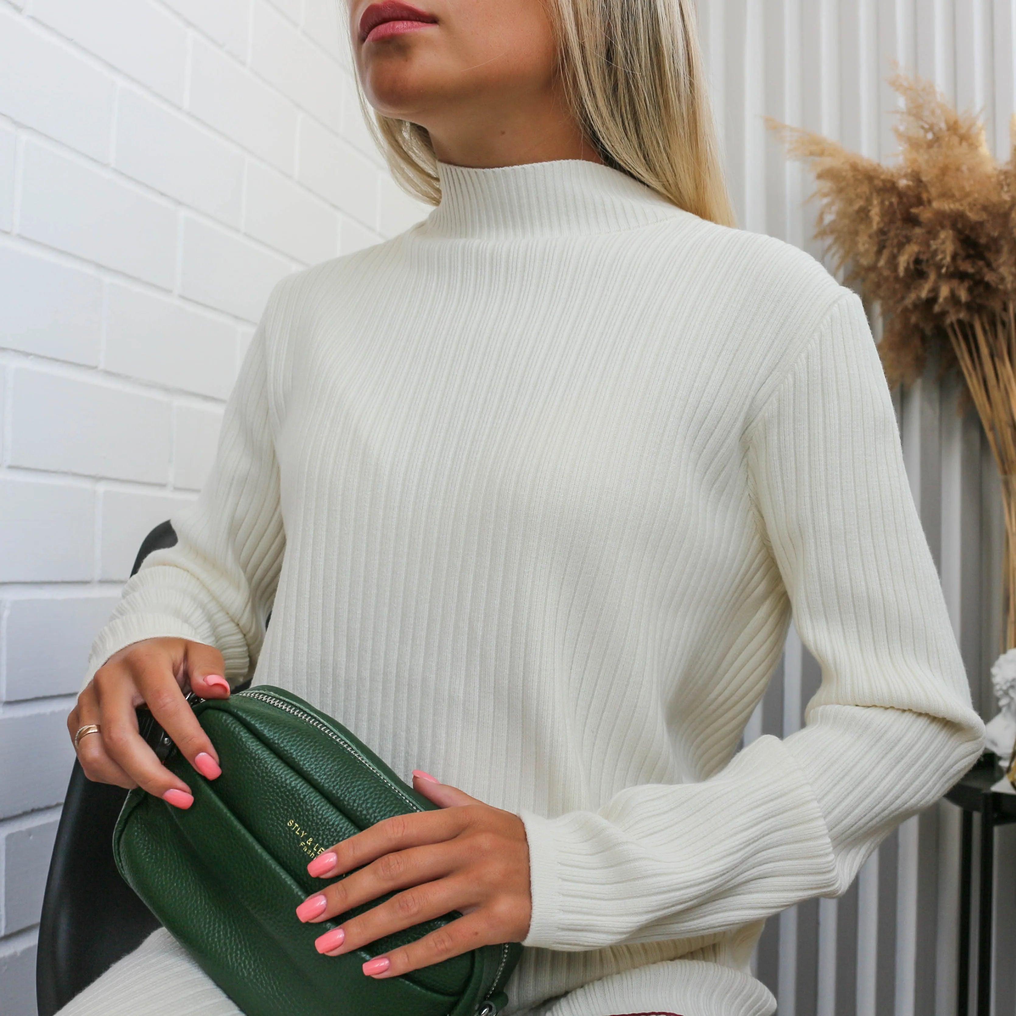 Women's Thick Knitted Ribbed Sweater Dress - Autumn Winter Warm Casual Loose Fit Fashion Dress for Ladies | Perfect for Office, Dating, and Holiday Outfits