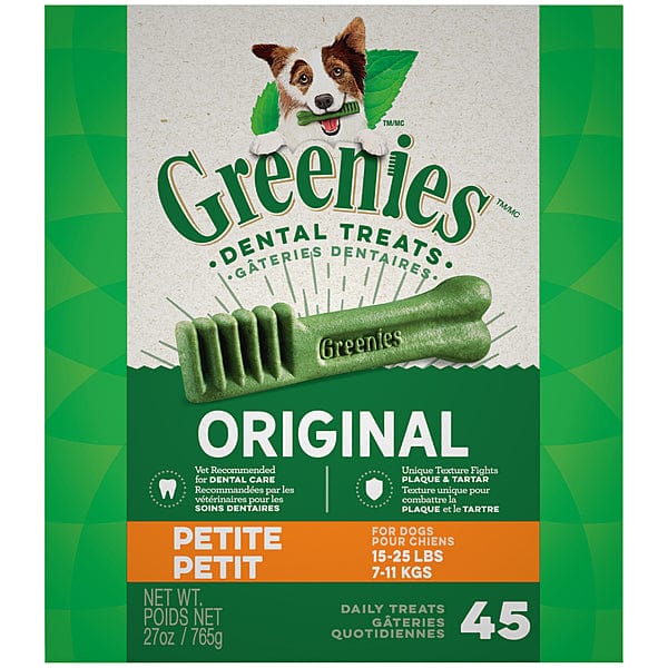 Greenies Original Petite Dog Dental Treats - Natural Teeth Cleaning Chews for Small Dogs | Freshens Breath & Reduces Plaque | Perfect for Daily Oral Care & Training Rewards