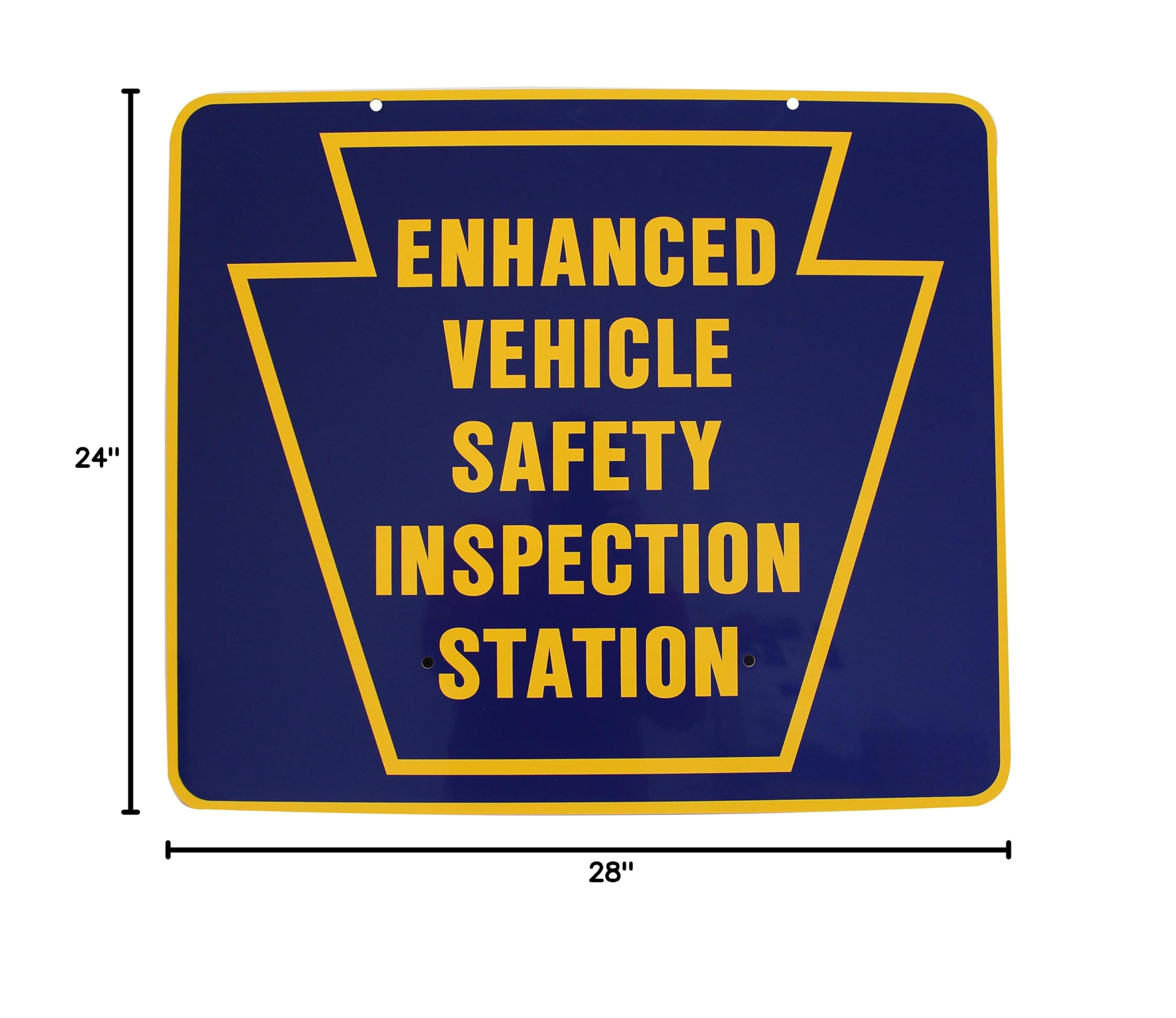 Pennsylvania DOT Enhanced Vehicle Safety Inspection Sign - Official Road Safety Sticker for Trucks & Commercial Vehicles - Perfect for Workshops, Fleet Management & DOT Compliance