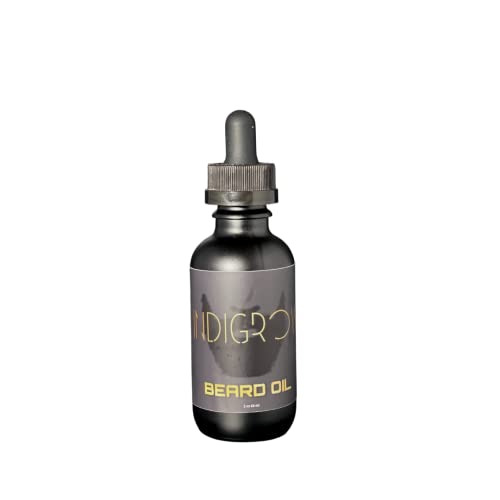 IndiGrow Natural Beard Oil for Men - Moisturizing & Conditioning Beard Growth Oil with Argan & Jojoba Oils - Perfect for Daily Grooming, Softening & Styling Beards