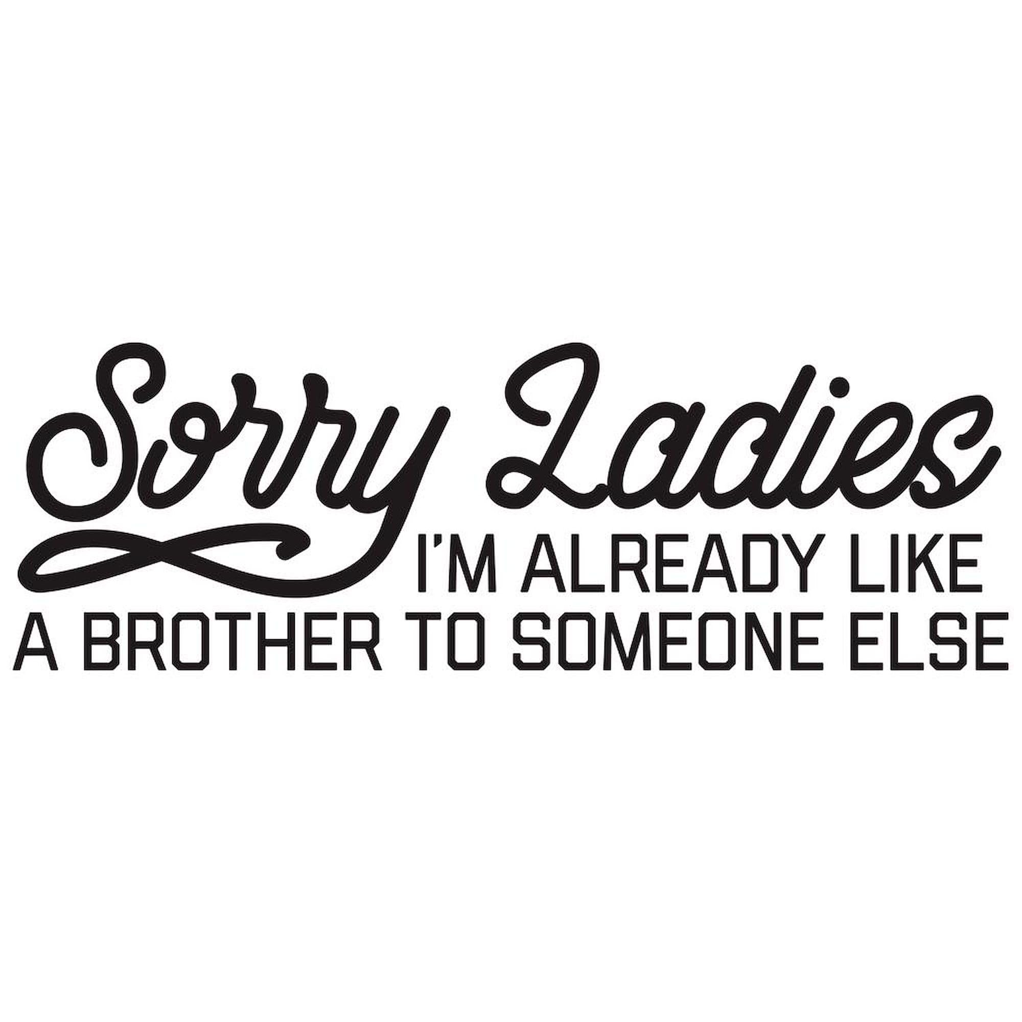 Sorry Ladies 15 oz (444 ml) Ceramic Coffee Mug - Funny Gift for Women, Durable White Tea Cup with Comfort Handle - Perfect for Office, Home & Gifts