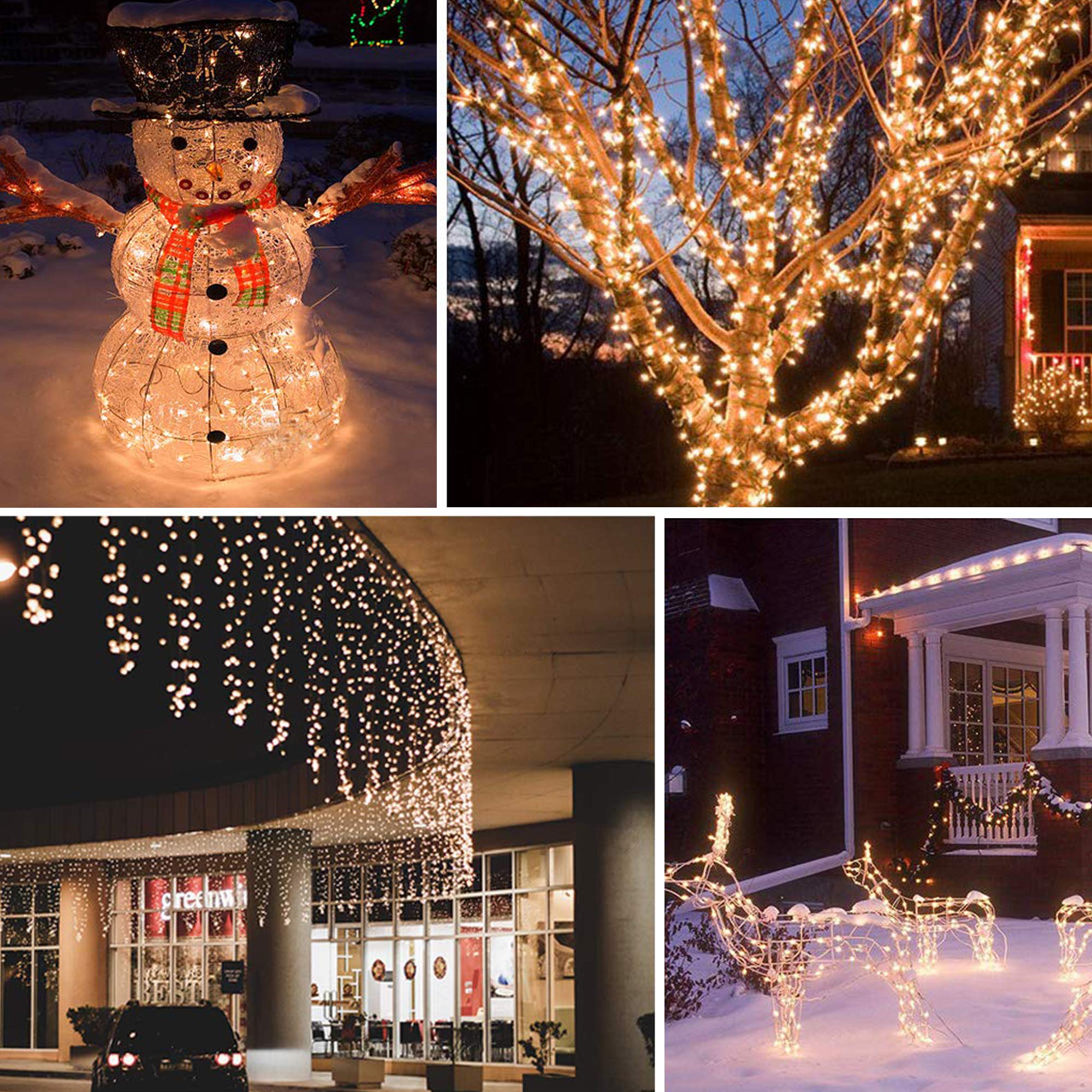 33Ft Battery Fairy Lights with Remote - 100LED 4 Pack for Bedroom & Outdoor Decor