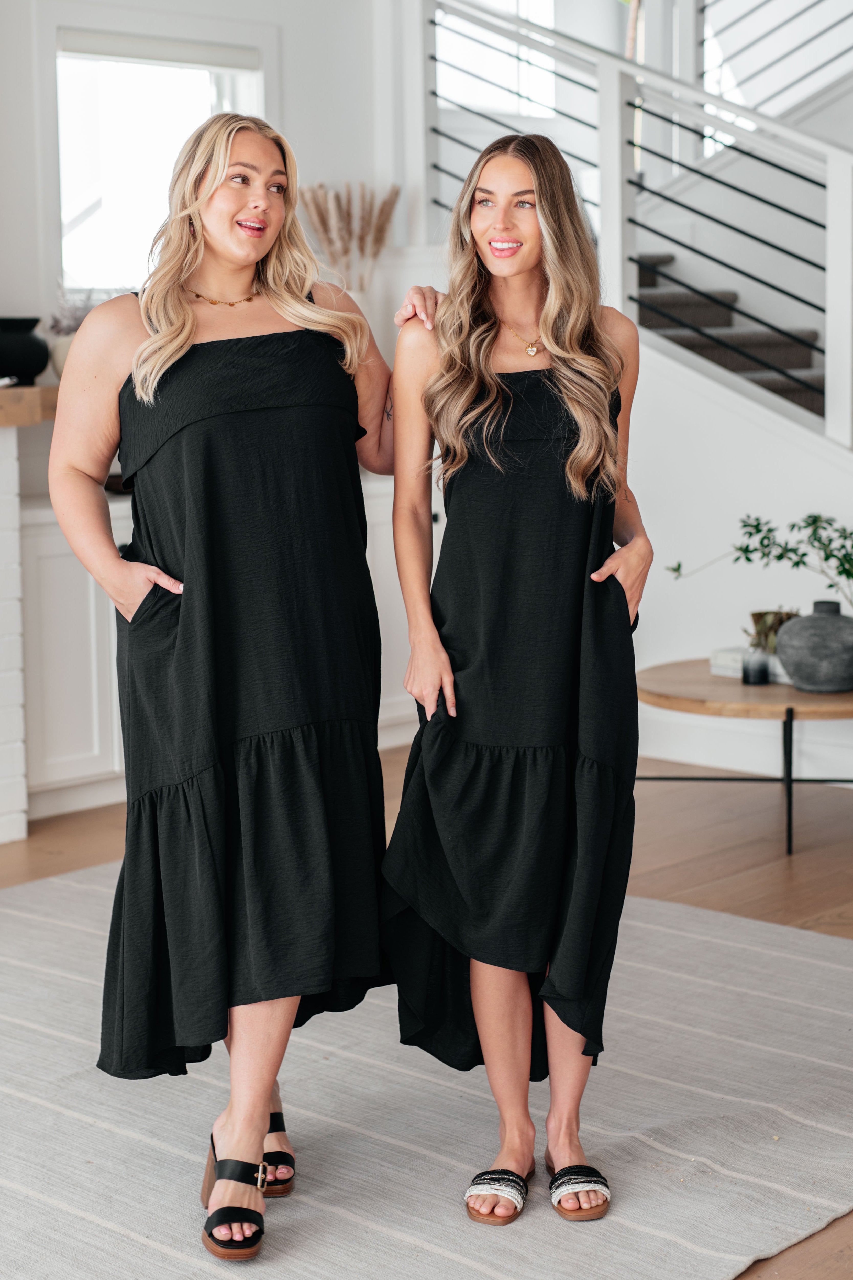 Elegant Nightlife Tie Back Maxi Dress for Women - Sexy Club Party Dress with Side Slit & Open Back - Perfect for Evening Events, Date Nights & Special Occasions