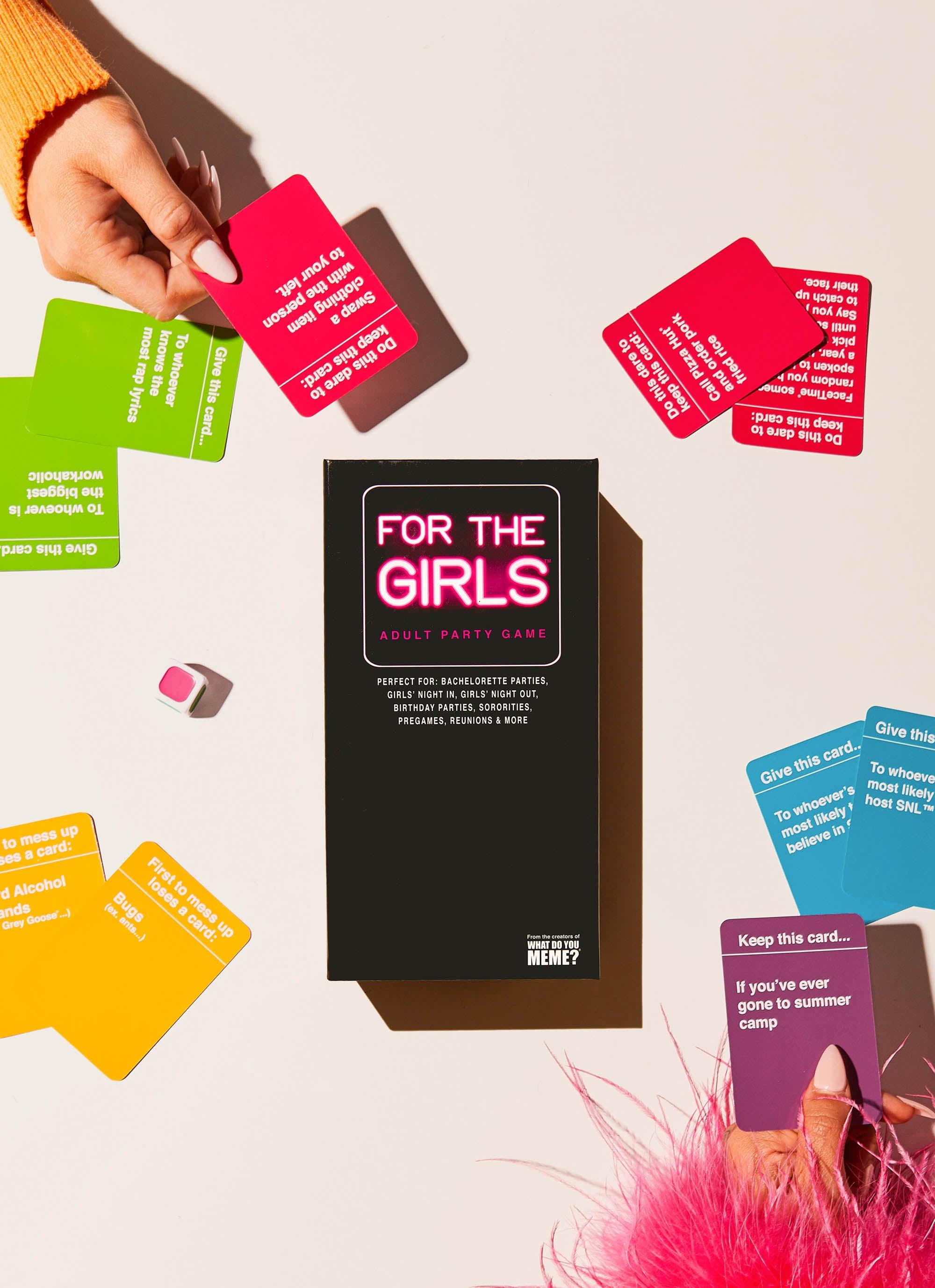 For The Girls Card Game - Fun Multiplayer Party Game for Women & Girls | Perfect for Girls' Night, Bachelorette Parties & Family Game Nights
