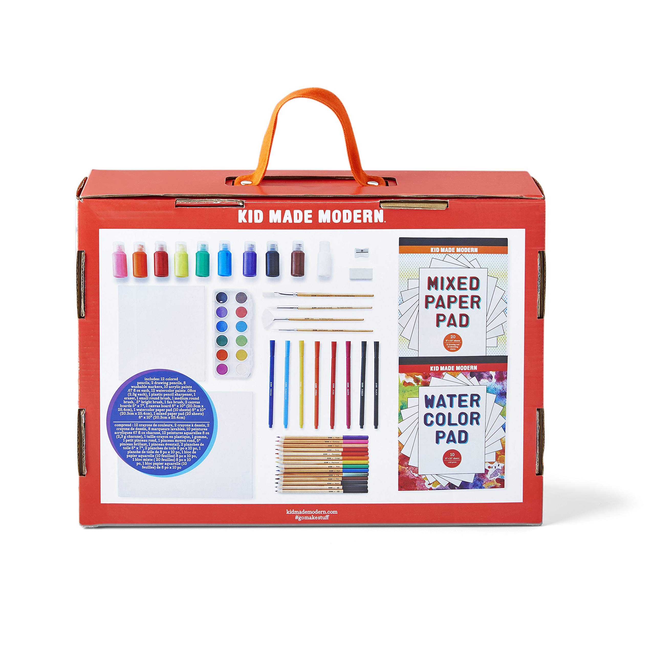 Kid Made Modern - Creative Art Studio in a Box for Kids | DIY Craft Kit with Art Supplies | Perfect for Home, Classroom & Birthday Party Activities