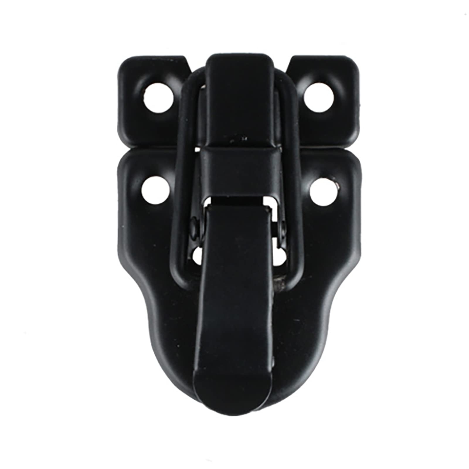 10 Pack Antique Bronze Hasp Latches Hinges Kit - Vintage Decorative Latch Buckle for Small Boxes, Cabinets & Furniture Hardware (707 Black) - Perfect for DIY Projects, Jewelry Boxes & Home Decor
