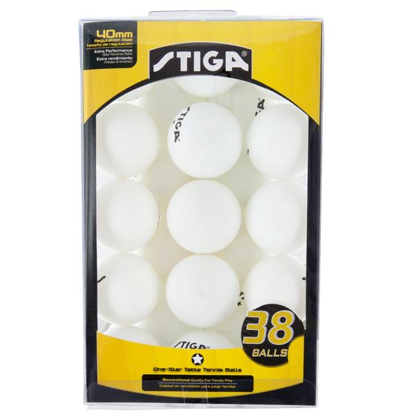 Premium 1-Star Table Tennis Balls - 38 Pack | Practice & Training Ping Pong Balls for Beginners, Recreational Play & Home Use
