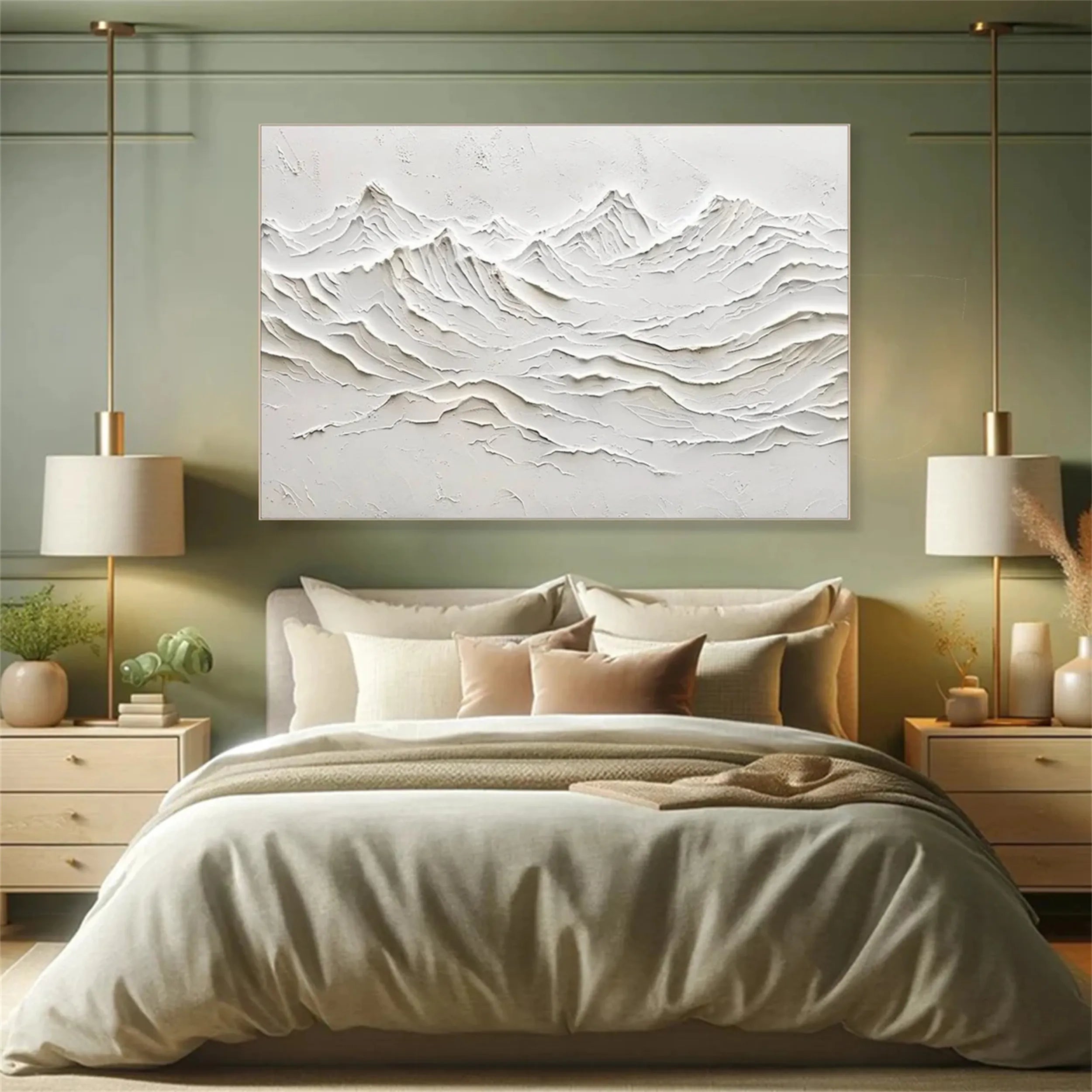 Minimalist Textured Plaster Art Painting - #MM243 - Perfect for Modern Home & Office Wall Decor