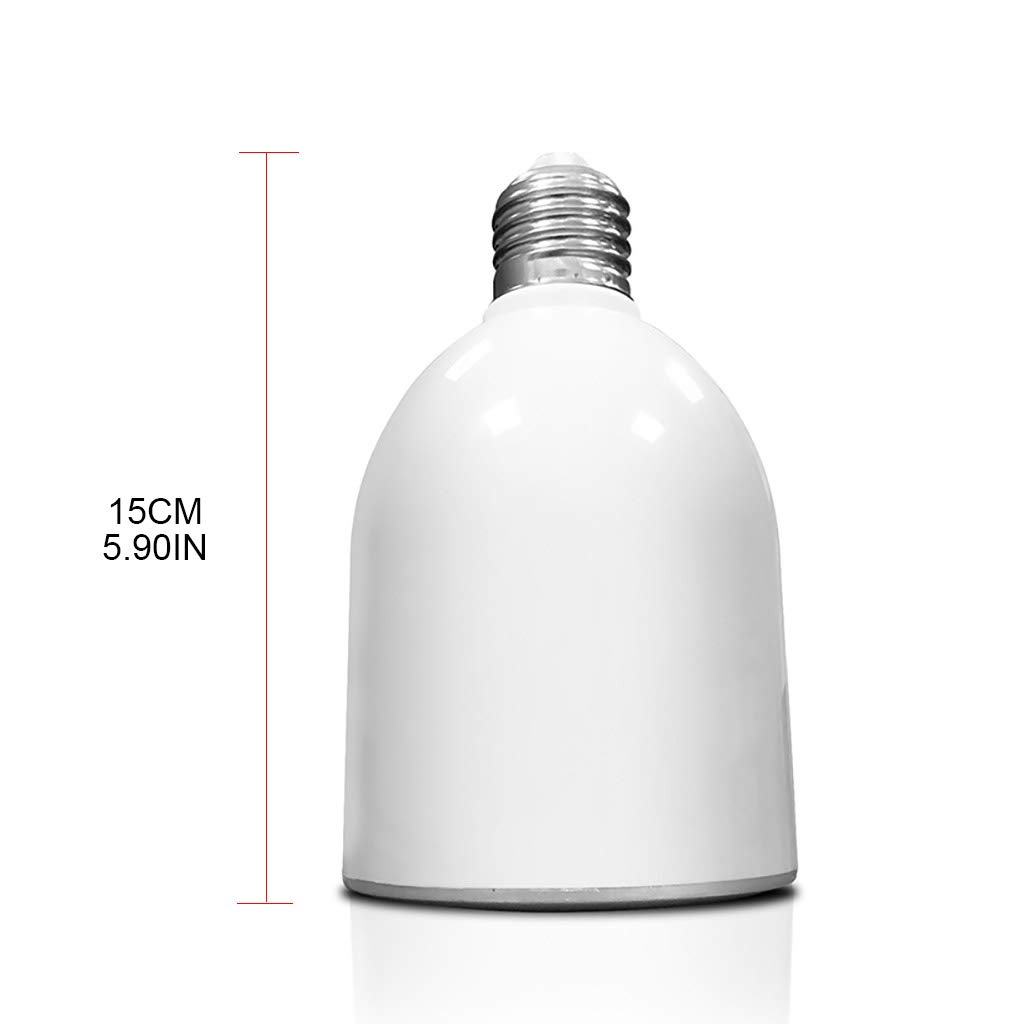 GGsheng E27 Bluetooth Quran Speaker with Remote Control & LED Light Bulb - Supports FM Radio, Perfect for Home Prayer, Quran Study, and Relaxing Lighting