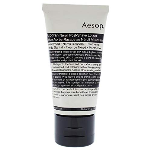 Aesop Moroccan Neroli Post-Shave Lotion for Men & Women - 2.1 Oz Soothing After Shave Balm for Sensitive Skin | Hydrating & Calming Formula | Perfect for Daily Shaving Routine & Post-Waxing Care