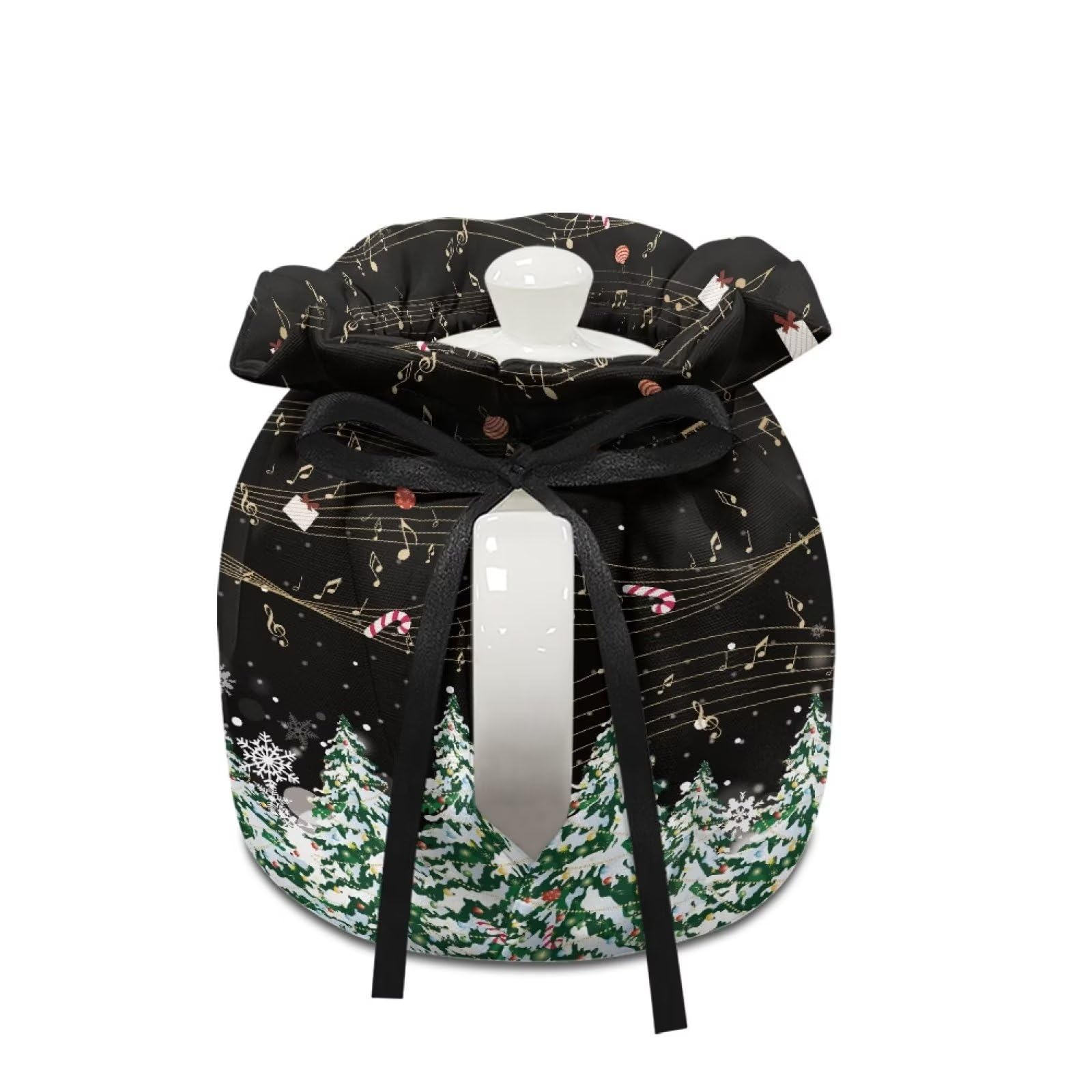 Xoenoiee Pine Tree Snow Christmas Pattern Tea Cosy - Insulated Teapot Cover & Warmer for Kitchen, Home, and Tea Parties | Perfect for Holiday Gatherings & Cozy Winter Tea Time