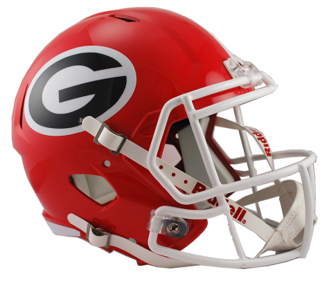 Georgia Bulldogs Full Size Riddell Speed Football Helmet - Authentic College Football Gear for Fans, Collectors & Players - Perfect for Game Day, Tailgating & Display