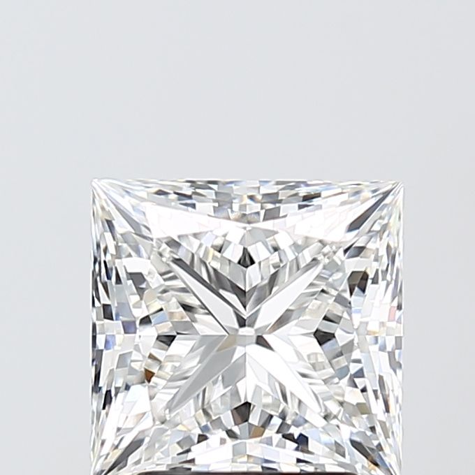 3.05 Carat F Color VVS2 Clarity Princess Cut Lab-Grown Diamond for Engagement Rings & Fine Jewelry