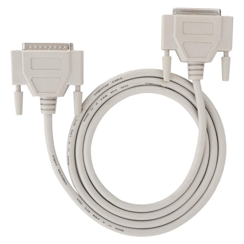 Premium Zopsc DB25 Serial Cable - 25 Pin Male to Female Extension Cord with Copper-Clad Steel for POS Machines, Cash Registers, Scanners, Label Printers | Reliable Data Transfer for Retail, Office & Industrial Equipment