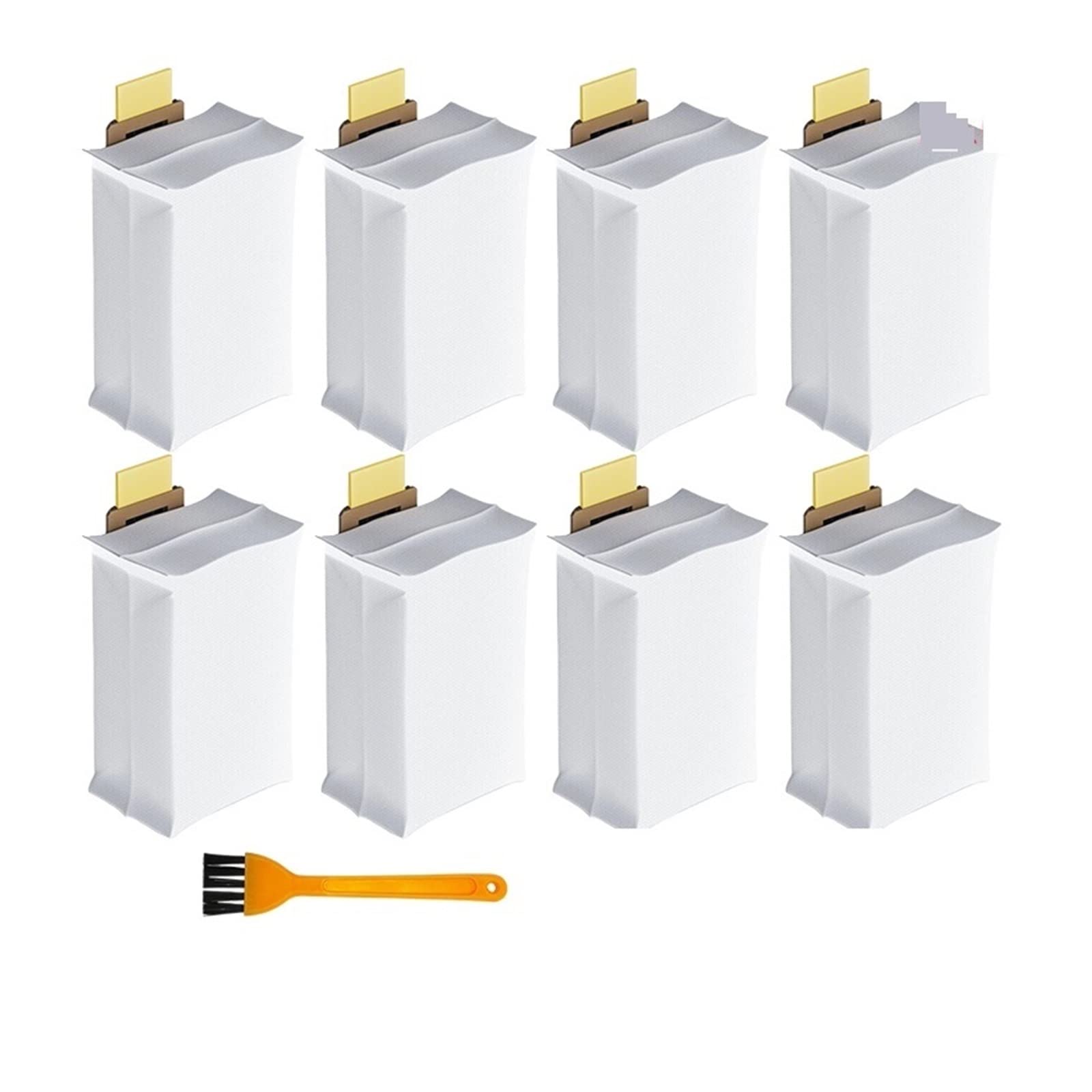 Replacement Main Side Brush & HEPA Filter for Xiaomi Roborock S7/T7S/S7 MaxV Ultra Robot Vacuum - 8 Dust Bags Included - Perfect for Hardwood Floors & Pet Hair Cleaning