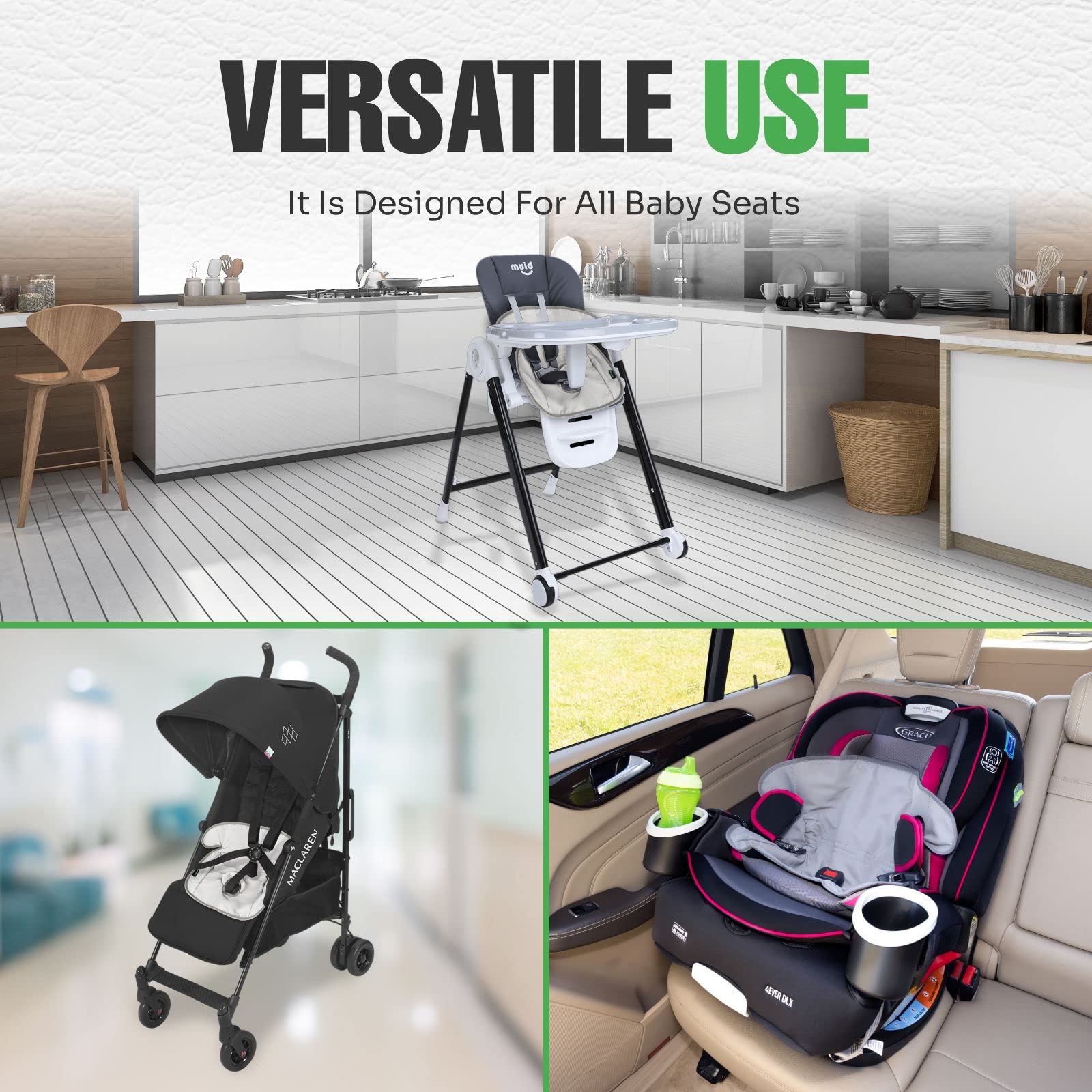 **Lebogner Waterproof Car Seat Liner – 100% Leak-Proof Baby Stroller Pad, Anti-Slip Vinyl Backing for Toddler Potty Training – Ideal for Travel, Daily Use & Mess Protection**