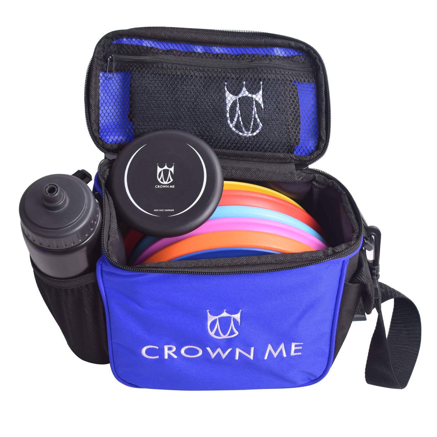 CROWN ME Disc Golf Starter Set - 6 Discs, Bag & Accessories for Beginners | Outdoor Sports