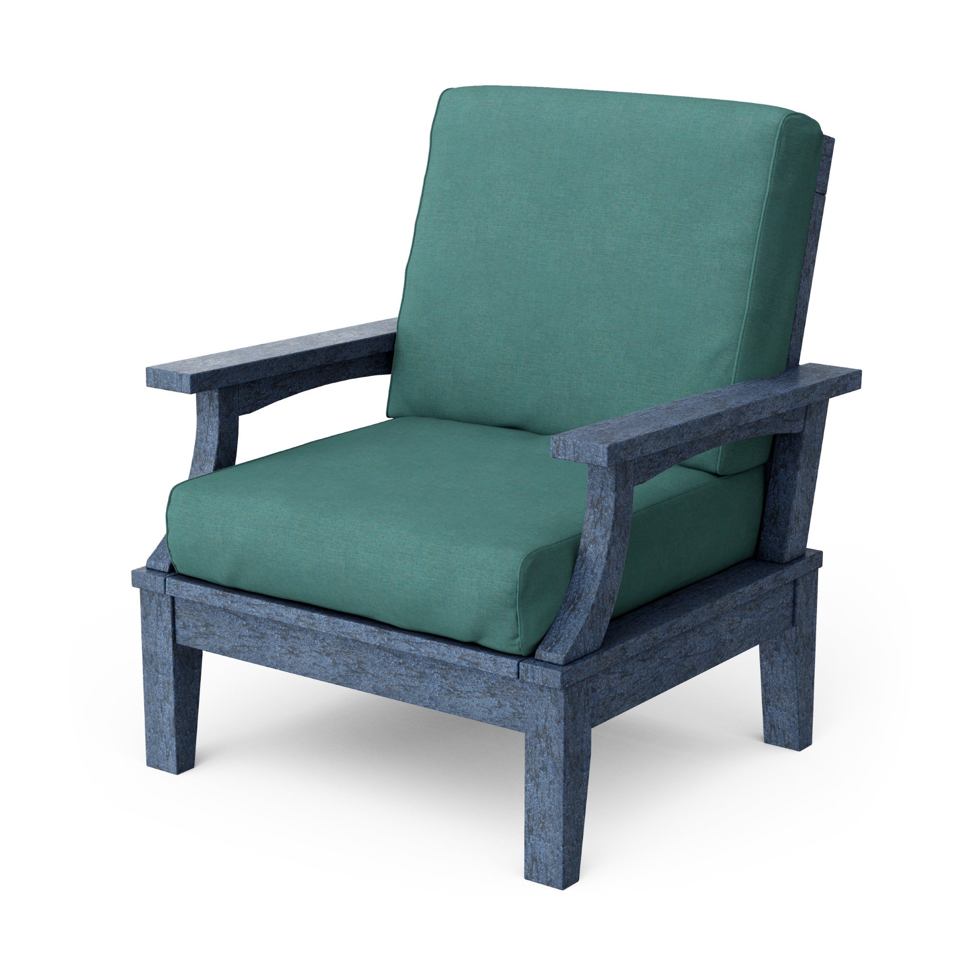 Heritage Deep Seating Patio Chair with Weather-Resistant Cushions - Outdoor Lounge Furniture for Garden, Poolside & Backyard Relaxation