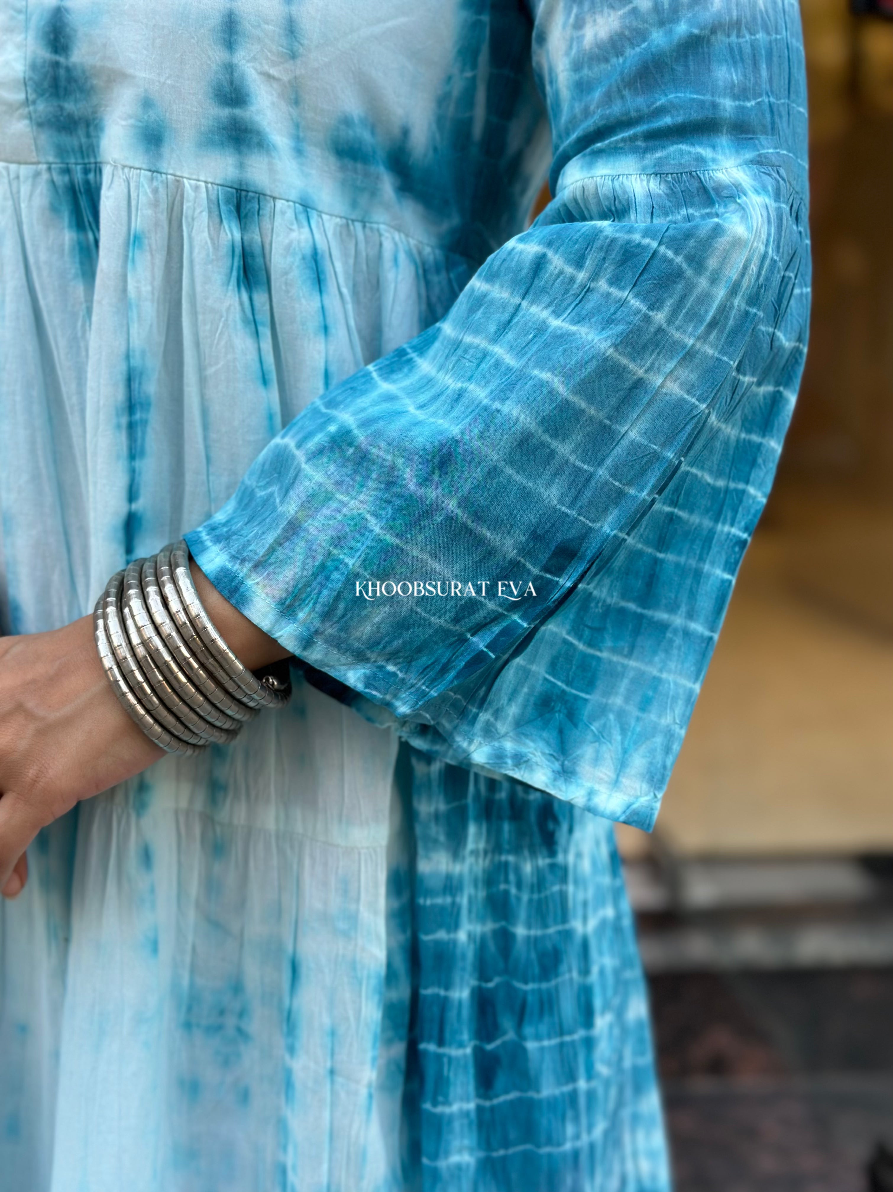 Stylish Dusty Blue Casual Cotton Dress for Women - Perfect for Summer Outings, Beach Trips & Brunch Dates