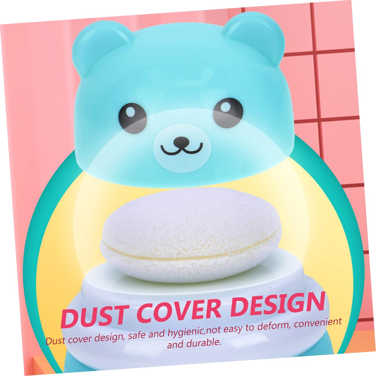 Kichvoe 2-Pack Baby Powder Dispenser with Puff - Portable Travel Loose Powder Container for Newborns & Makeup - Ideal for Diaper Bags, On-the-Go Touch Ups & Travel Essentials