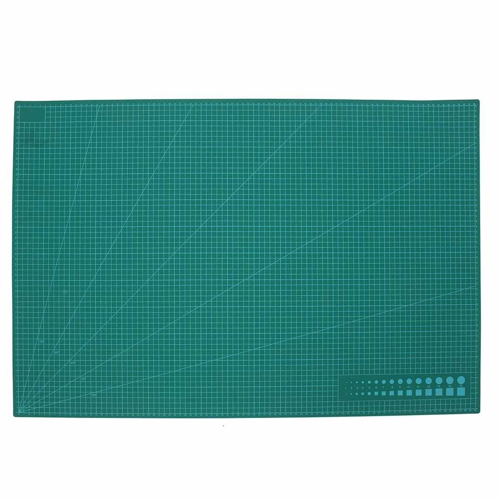 Self-Healing Rotary Cutting Mat - Green Quilting Grid Lines Printed Board for Crafting, Sewing & Patchwork | Perfect for DIY Projects, Scrapbooking & Fabric Cutting
