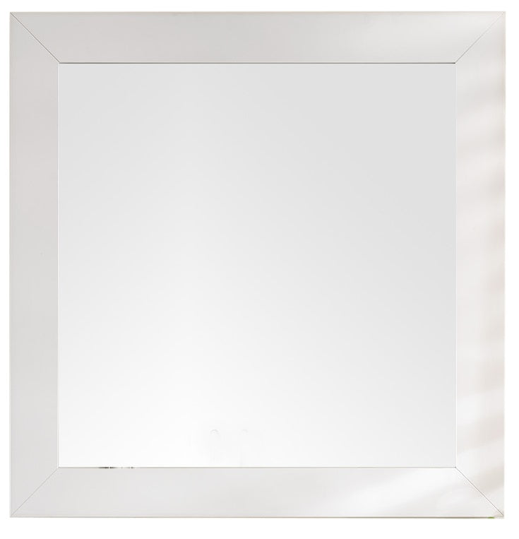 Weston 40-Inch Rectangular Wall Mirror in Bright White - Perfect for Bathroom, Bedroom, and Entryway Decor