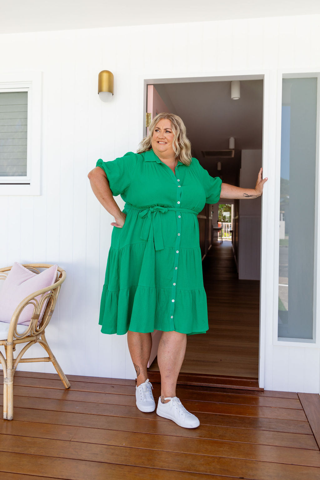 Stylish Mali Midi Dress in Green - Perfect for Summer Outfits, Casual Wear & Special Occasions