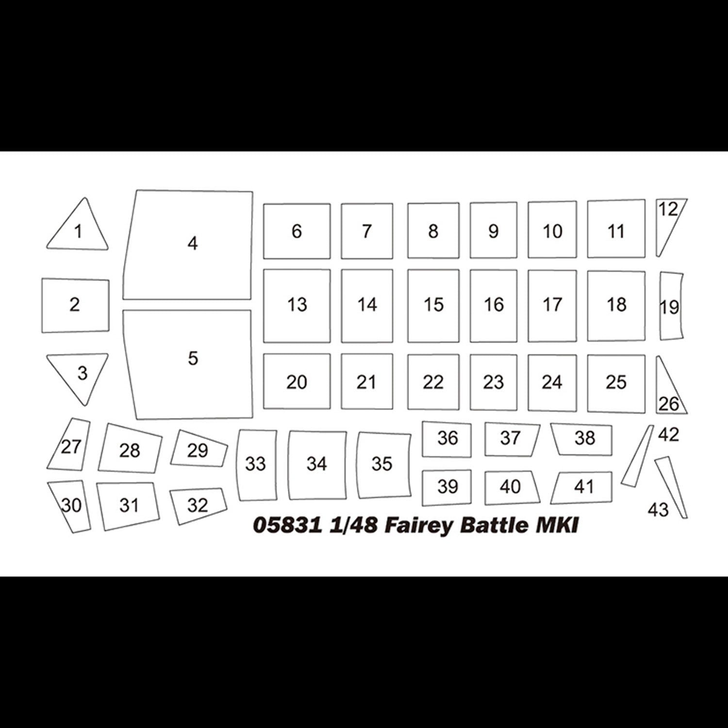 Trumpeter 1/35 Scale Fairey Battle MK1 Light Bomber Plastic Model Kit - Highly Detailed Collectible Aircraft with Customizable Features - Perfect for WWII Enthusiasts and Model Builders