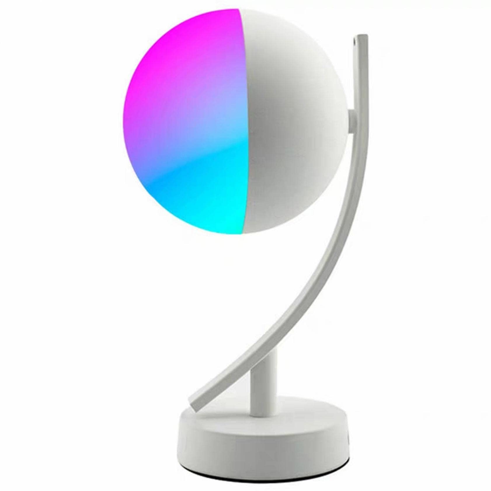 OLOPE Portable Dimmable LED Smart Light Table Lamp - White & Color Changing, Tuya WiFi + BLE Wireless Control, Works with Alexa & Google Assistant - Perfect for Kids' Bedroom Night Light, Study Room, Nursery Decor & Relaxation Lighting