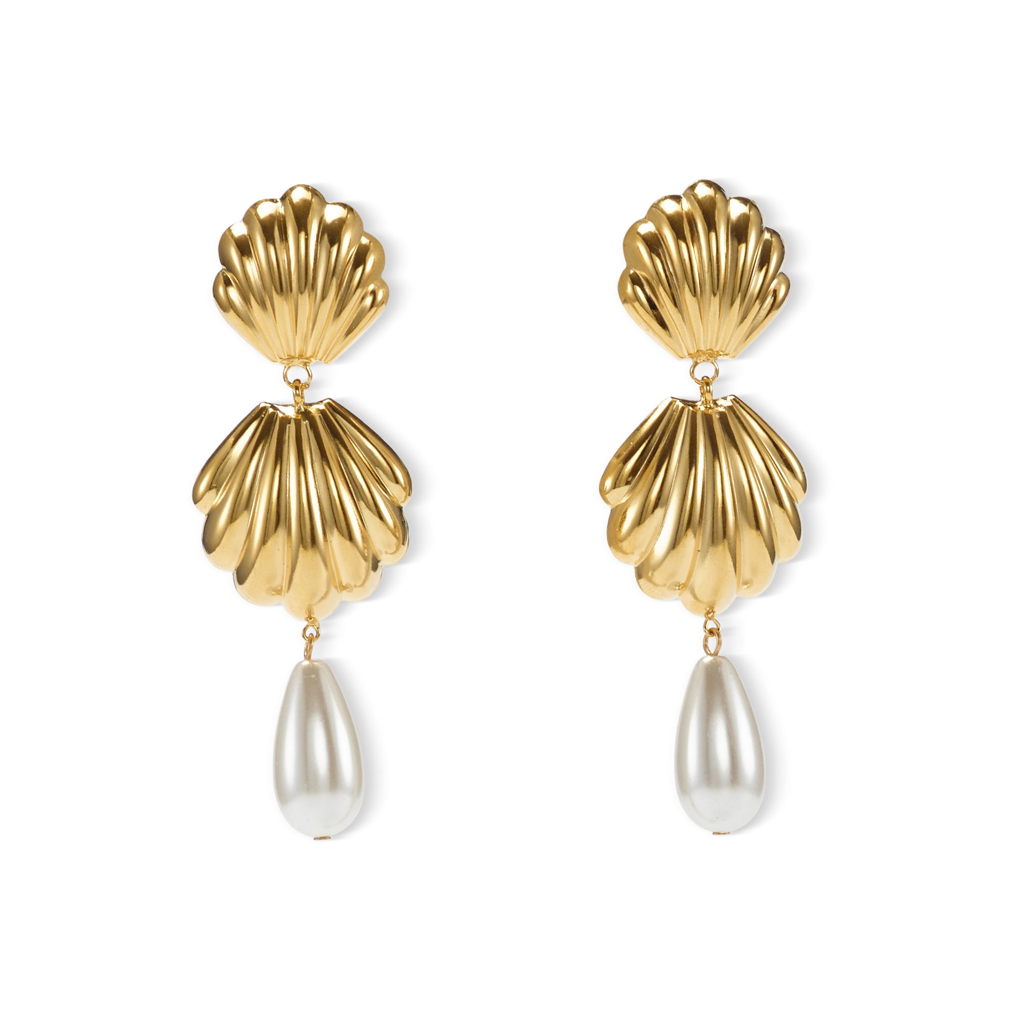 Serena Pearl Earrings for Women - Elegant Freshwater Pearl Stud Earrings with Sterling Silver Post - Perfect for Weddings, Parties & Everyday Wear