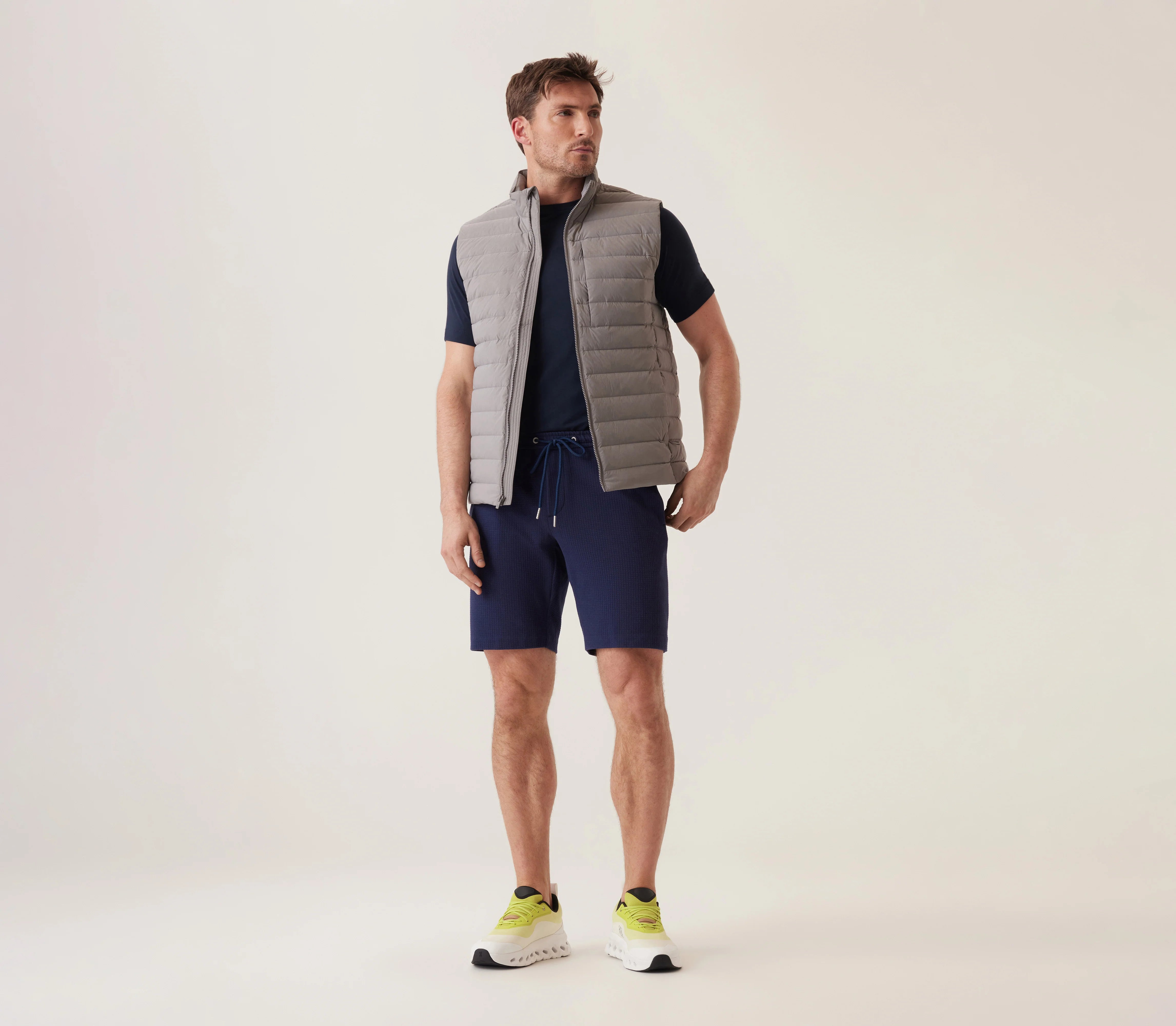 Deke Infinity 360 Cargo Bermuda Shorts for Men - Comfortable Warp Waffle Fabric in Indigo - Perfect for Outdoor Activities, Travel & Casual Wear