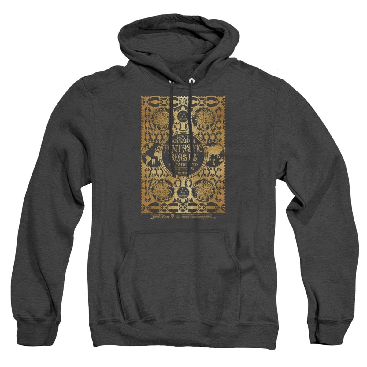 Fantastic Beasts The Secrets of Dumbledore Unisex Pullover Hoodie - Soft Heather Fleece for Men & Women - Perfect for Movie Nights, Cosplay & Casual Wear