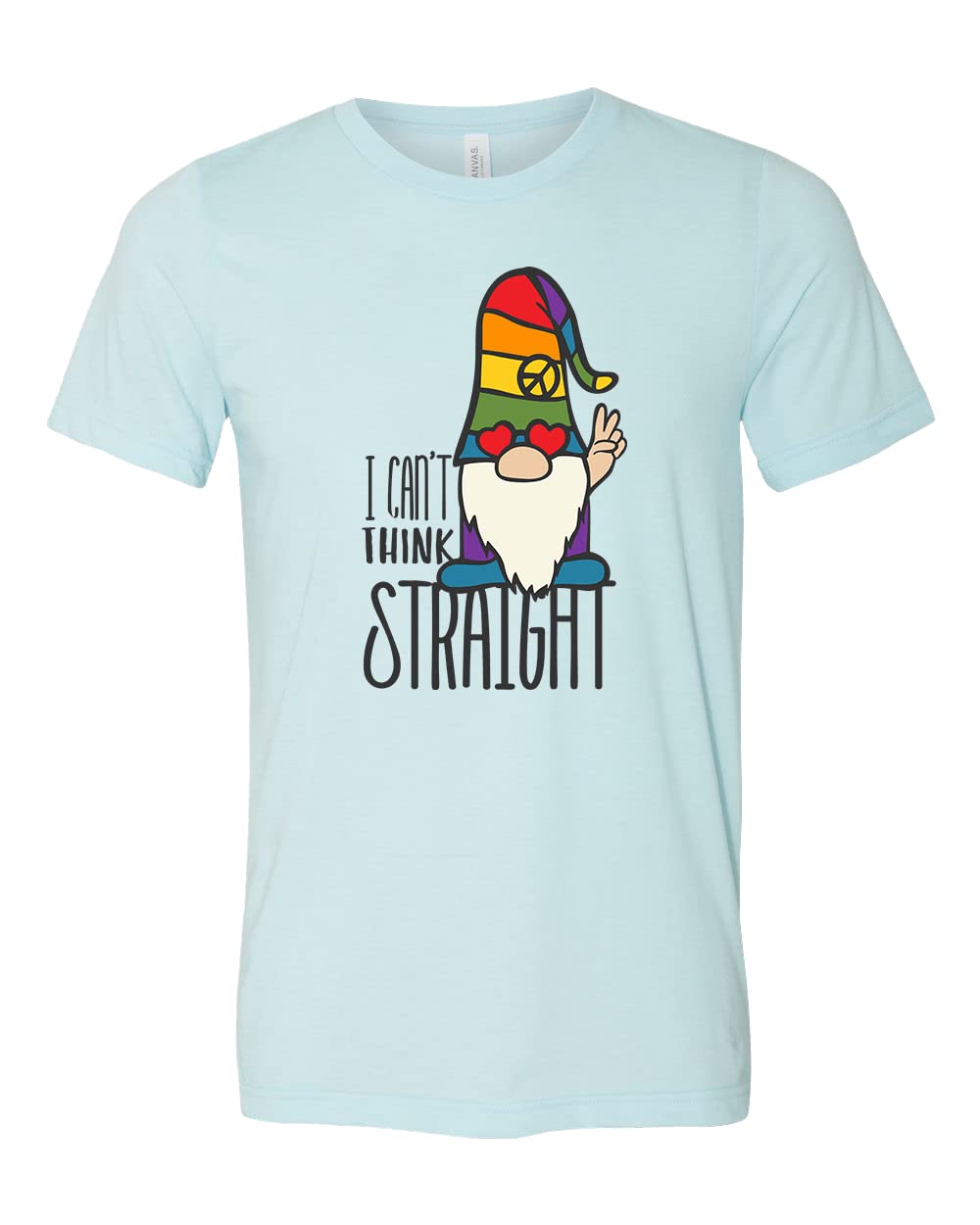 LGBTQ+ Pride T-Shirts - Funny 'I Can't Think Straight' & Gay Gnome Graphic Tees for Pride Month - Lesbian, Bisexual, Queer & Rainbow Apparel - Perfect for Pride Parades, LGBTQ Events & Ally Support