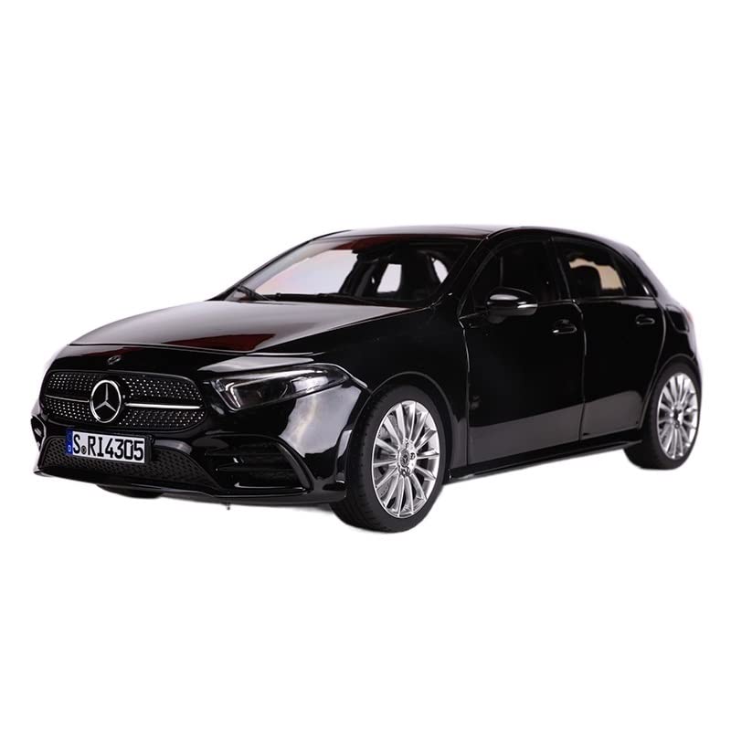 COCOSTOR 1:18 Scale Mercedes-Benz Black A-Class 2018 Diecast Model Car Kit - Classic Revell Collectible for Adults & Hobbyists - Perfect Christmas, Birthday Gift for Car Enthusiasts (Ideal for Display, Collection & DIY Projects)