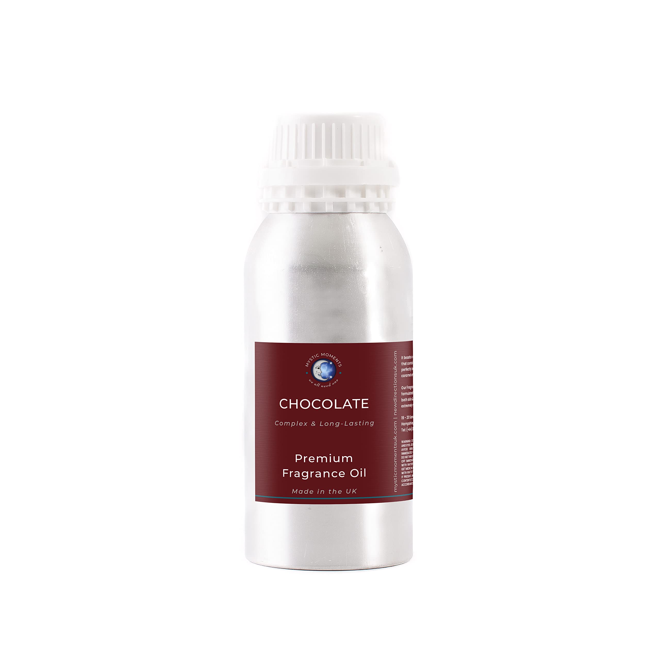 Mystic Moments Chocolate Fragrance Oil 500g - Premium Scent for DIY Soap Making, Candle Crafting, Bath Bombs, Aromatherapy Diffusers & Skincare - Perfect for Home Spa & Gift Sets