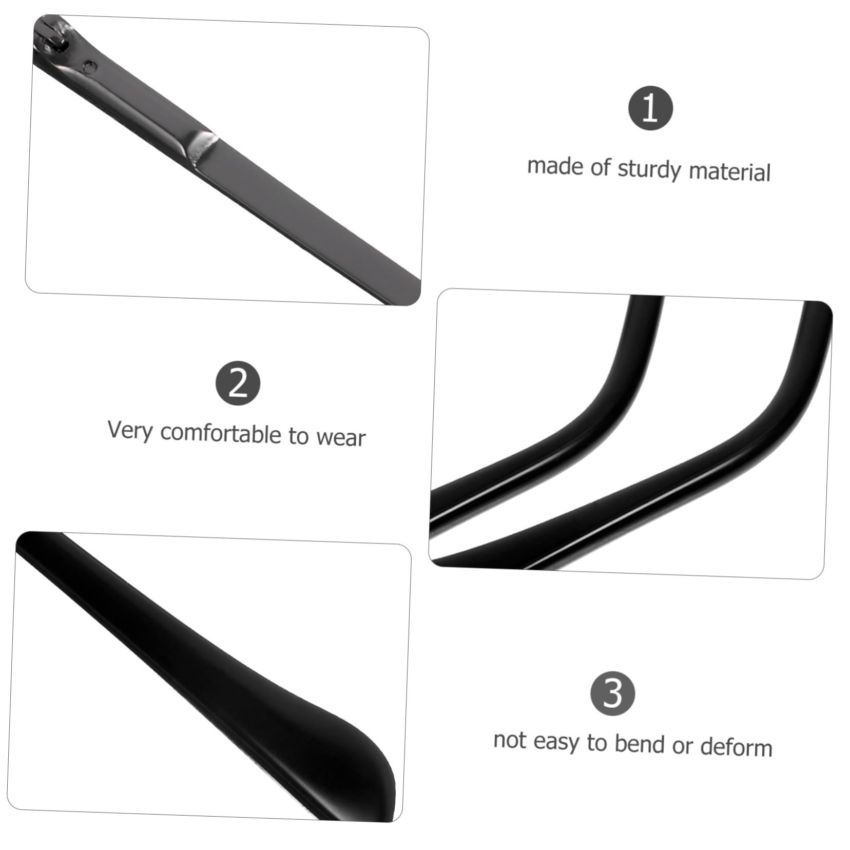 GLEAVI 1 Pair of Metal Glasses Temple Replacement Arms - Durable Elastic Sunglasses Accessories for Eyewear Repair | Perfect for Broken Frames, DIY Fixes & Comfortable Wear